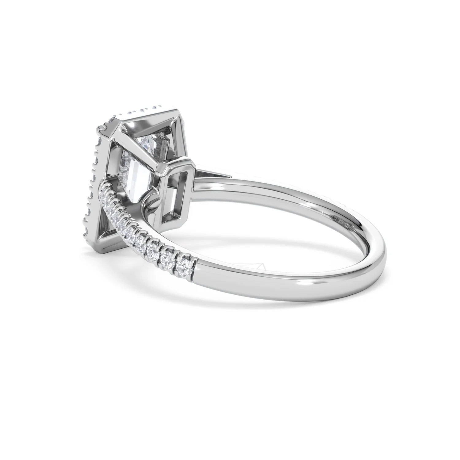 Annabelle Lab Diamond Halo Engagement Ring 18K White Gold 2.75ct F/VS1 - Image 62