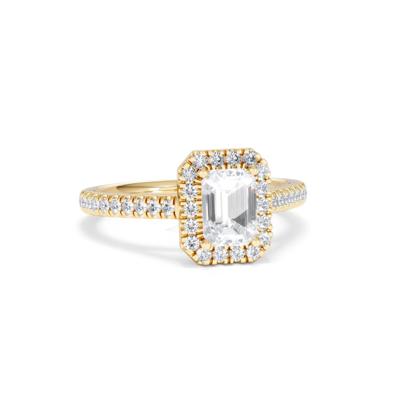 Annabelle Lab Diamond Halo Engagement Ring in 18K Gold 1.65ct F/VS1 - Image 14