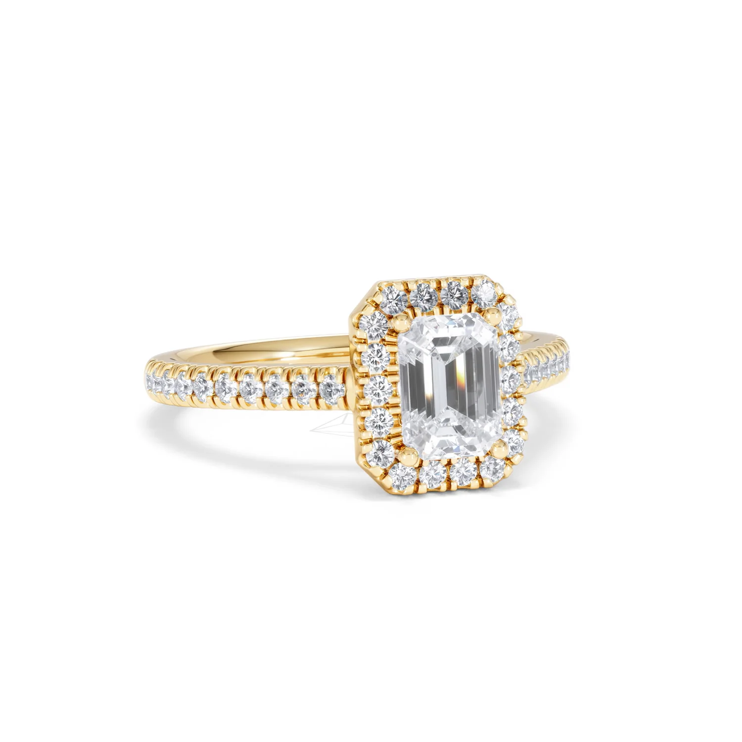 Annabelle Lab Diamond Halo Engagement Ring in 18K Gold 1.65ct F/VS1 - Image 15