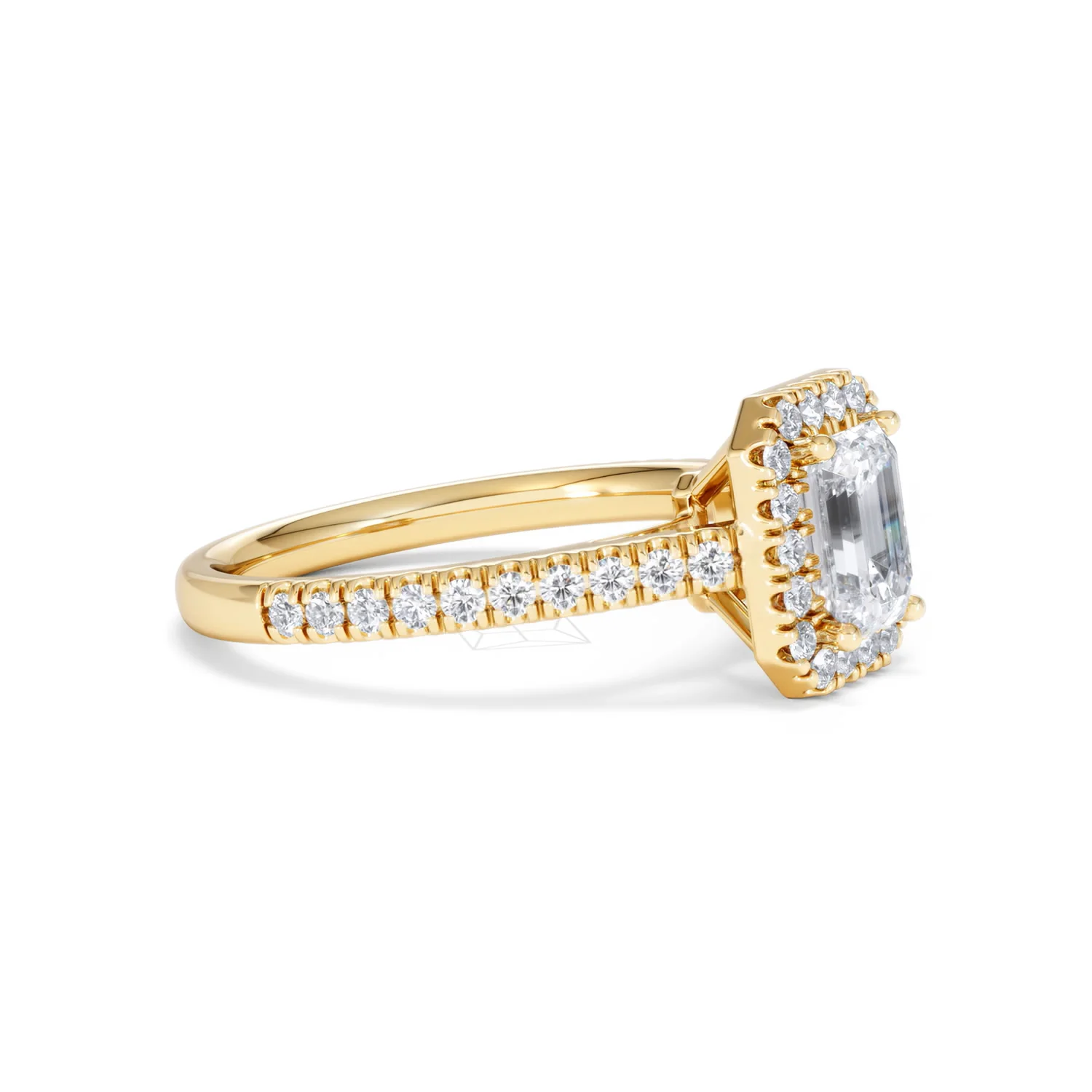 Annabelle Lab Diamond Halo Engagement Ring in 18K Gold 1.65ct F/VS1 - Image 24