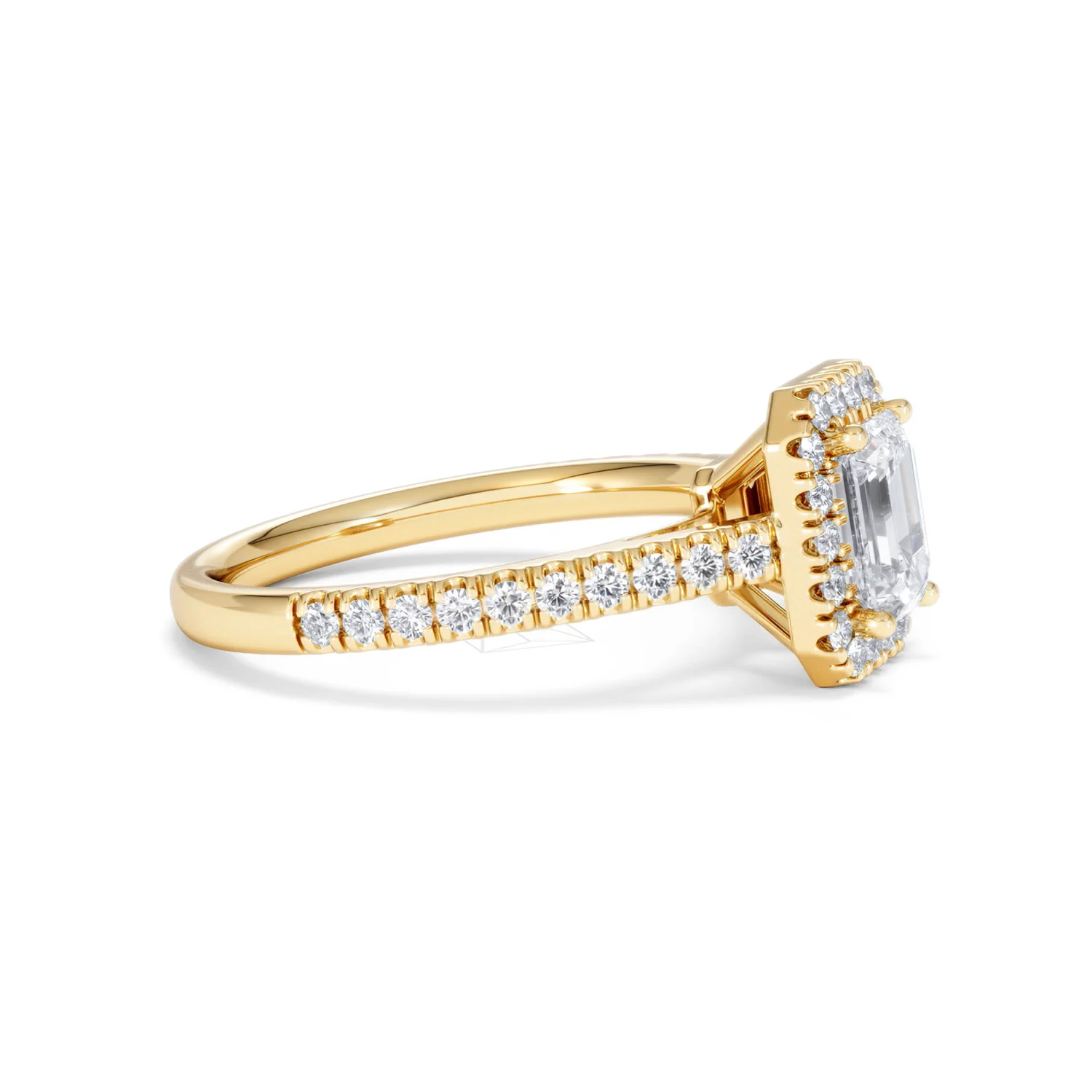 Annabelle Lab Diamond Halo Engagement Ring in 18K Gold 1.65ct F/VS1 - Image 26