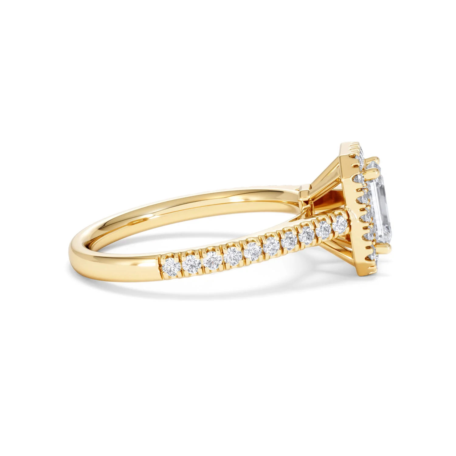 Annabelle Lab Diamond Halo Engagement Ring in 18K Gold 1.65ct F/VS1 - Image 30
