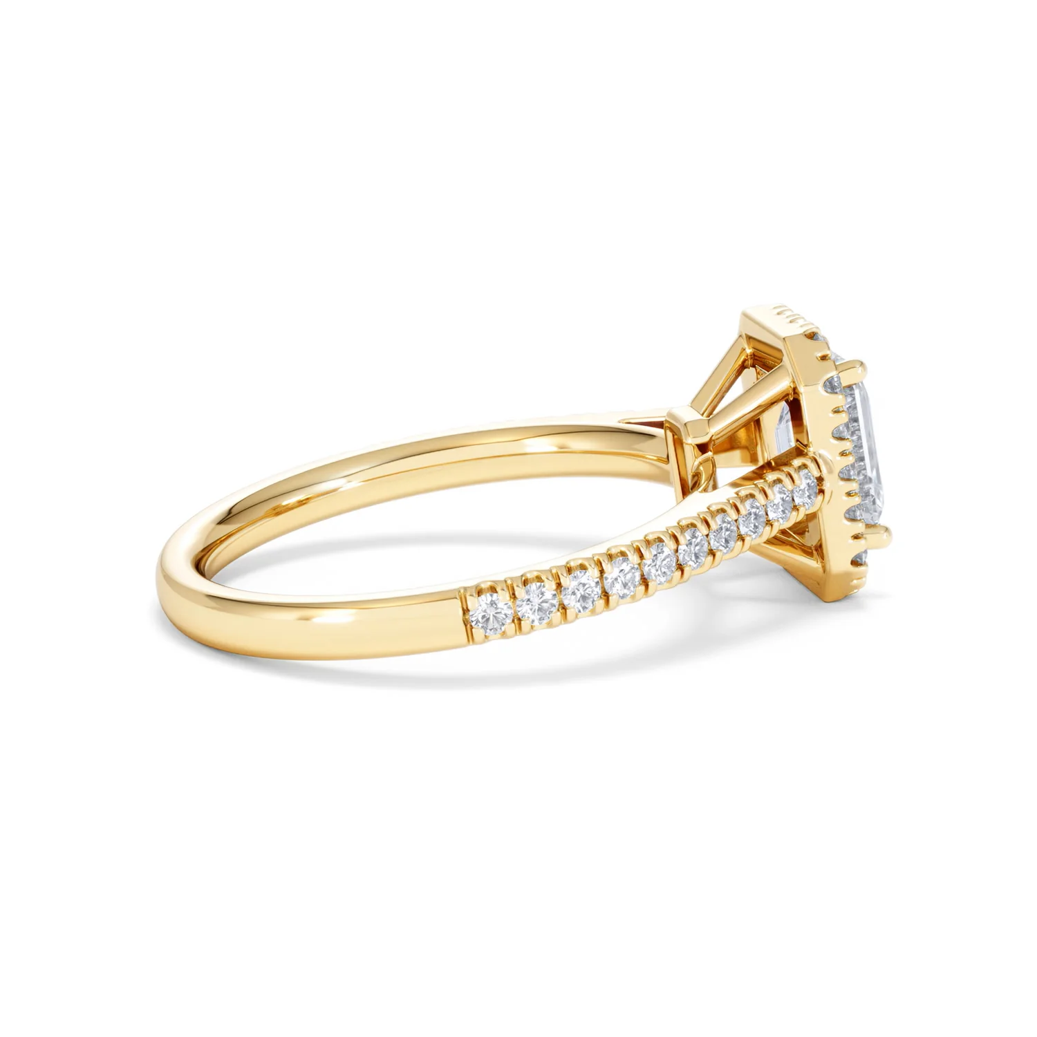Annabelle Lab Diamond Halo Engagement Ring in 18K Gold 1.65ct F/VS1 - Image 34