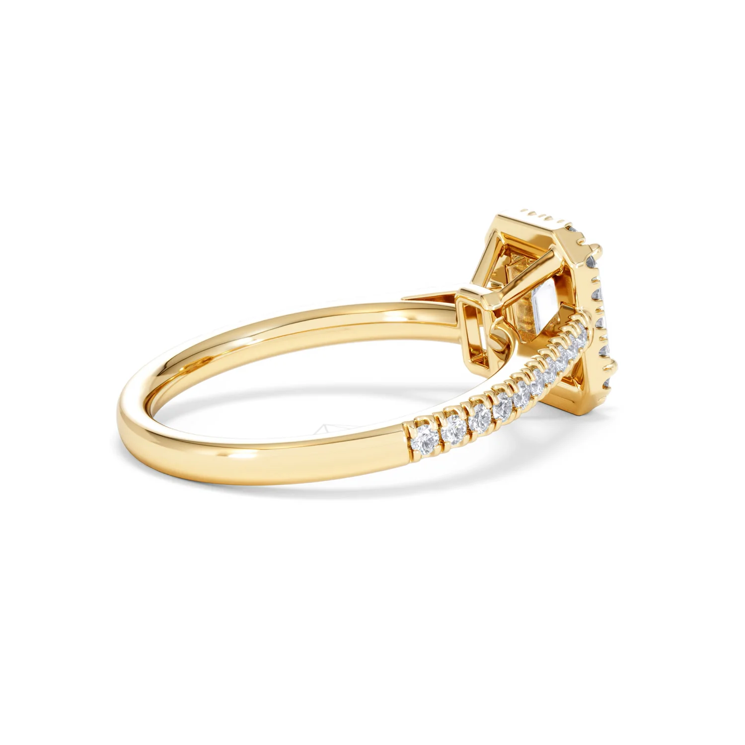 Annabelle Lab Diamond Halo Engagement Ring in 18K Gold 1.65ct F/VS1 - Image 38