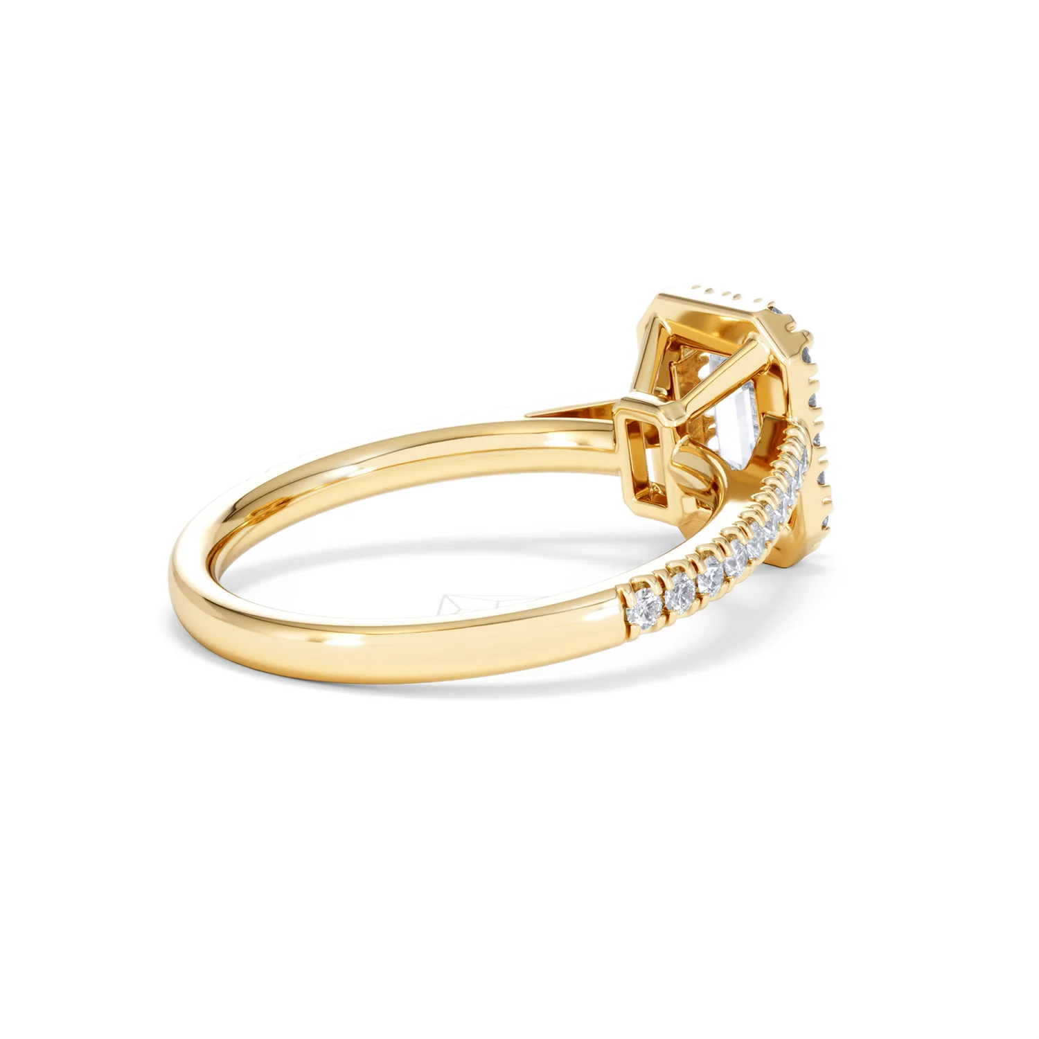 Annabelle Lab Diamond Halo Engagement Ring in 18K Gold 1.65ct F/VS1 - Image 40