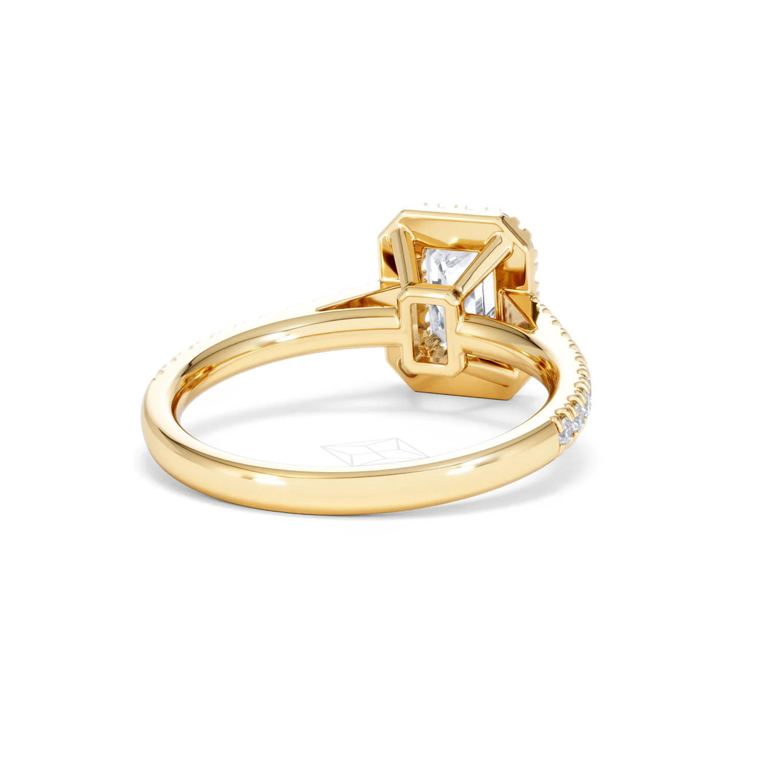 Annabelle Lab Diamond Halo Engagement Ring in 18K Gold 1.65ct F/VS1 - Image 46