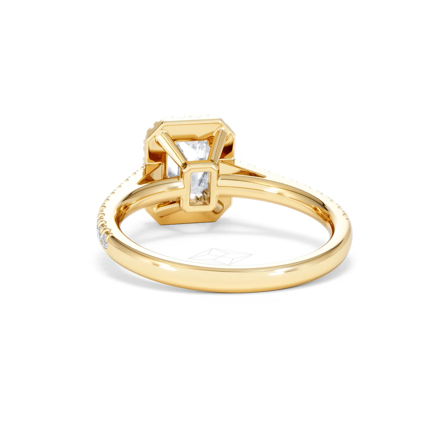 Annabelle Lab Diamond Halo Engagement Ring in 18K Gold 1.65ct F/VS1 - Image 54