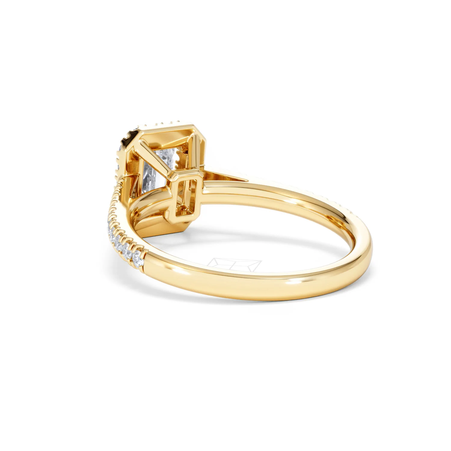 Annabelle Lab Diamond Halo Engagement Ring in 18K Gold 1.65ct F/VS1 - Image 58