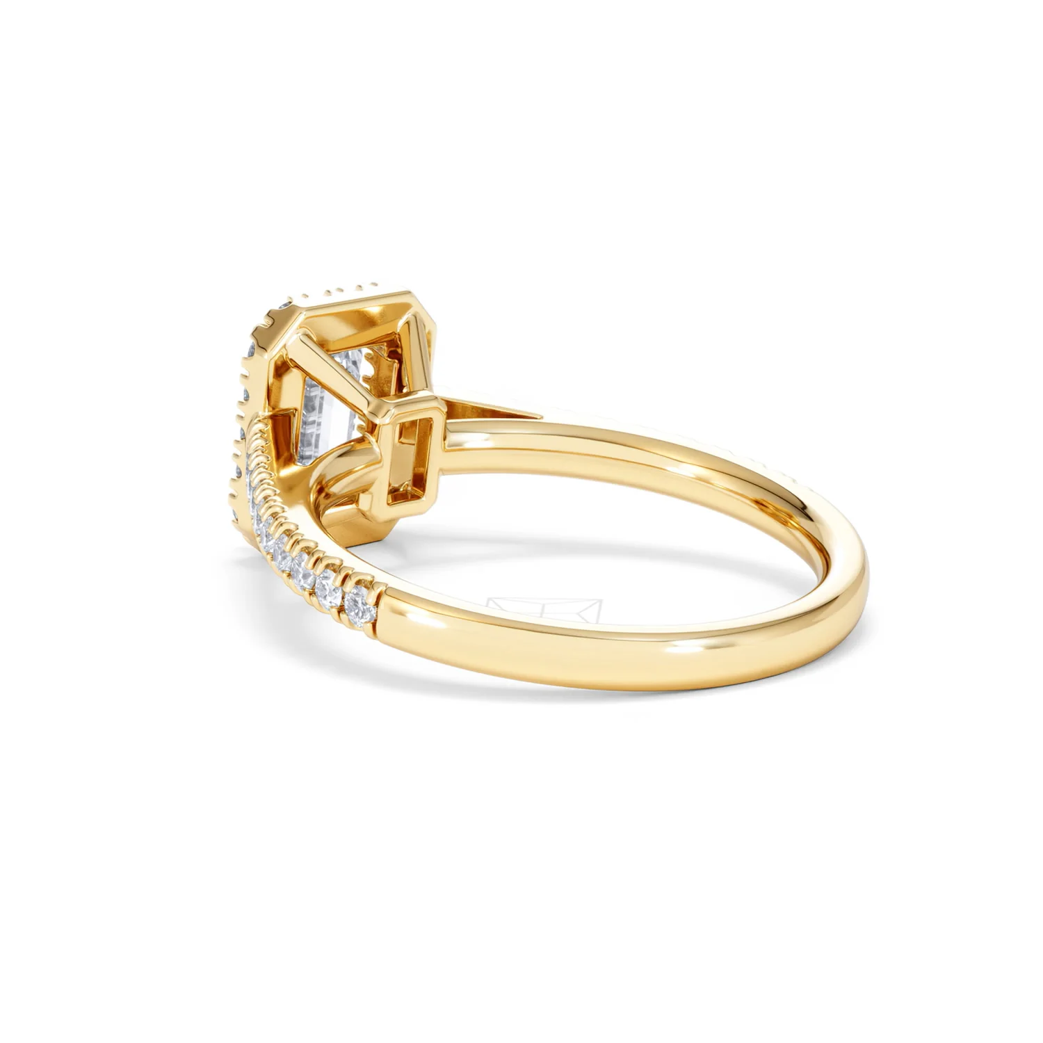 Annabelle Lab Diamond Halo Engagement Ring in 18K Gold 1.65ct F/VS1 - Image 60