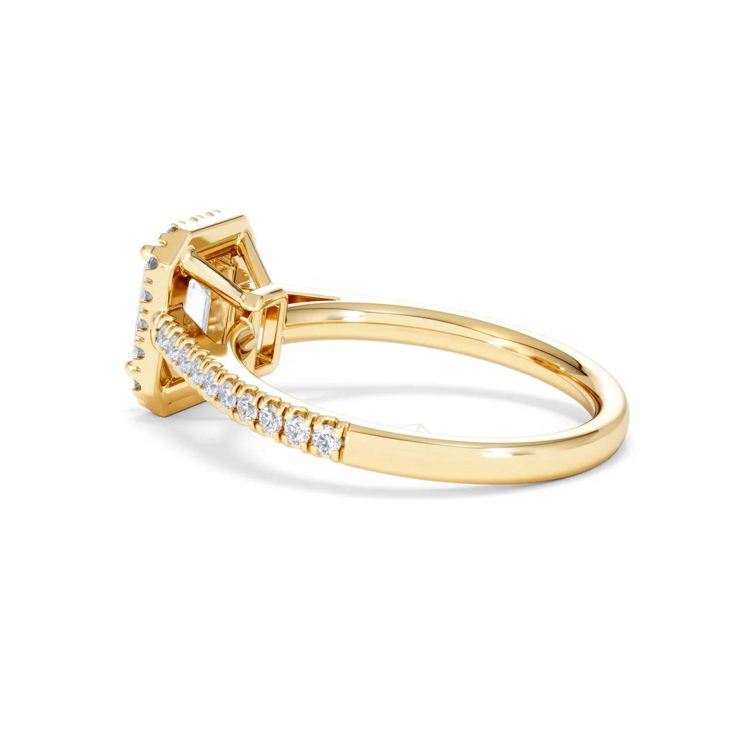 Annabelle Lab Diamond Halo Engagement Ring in 18K Gold 1.65ct F/VS1 - Image 64