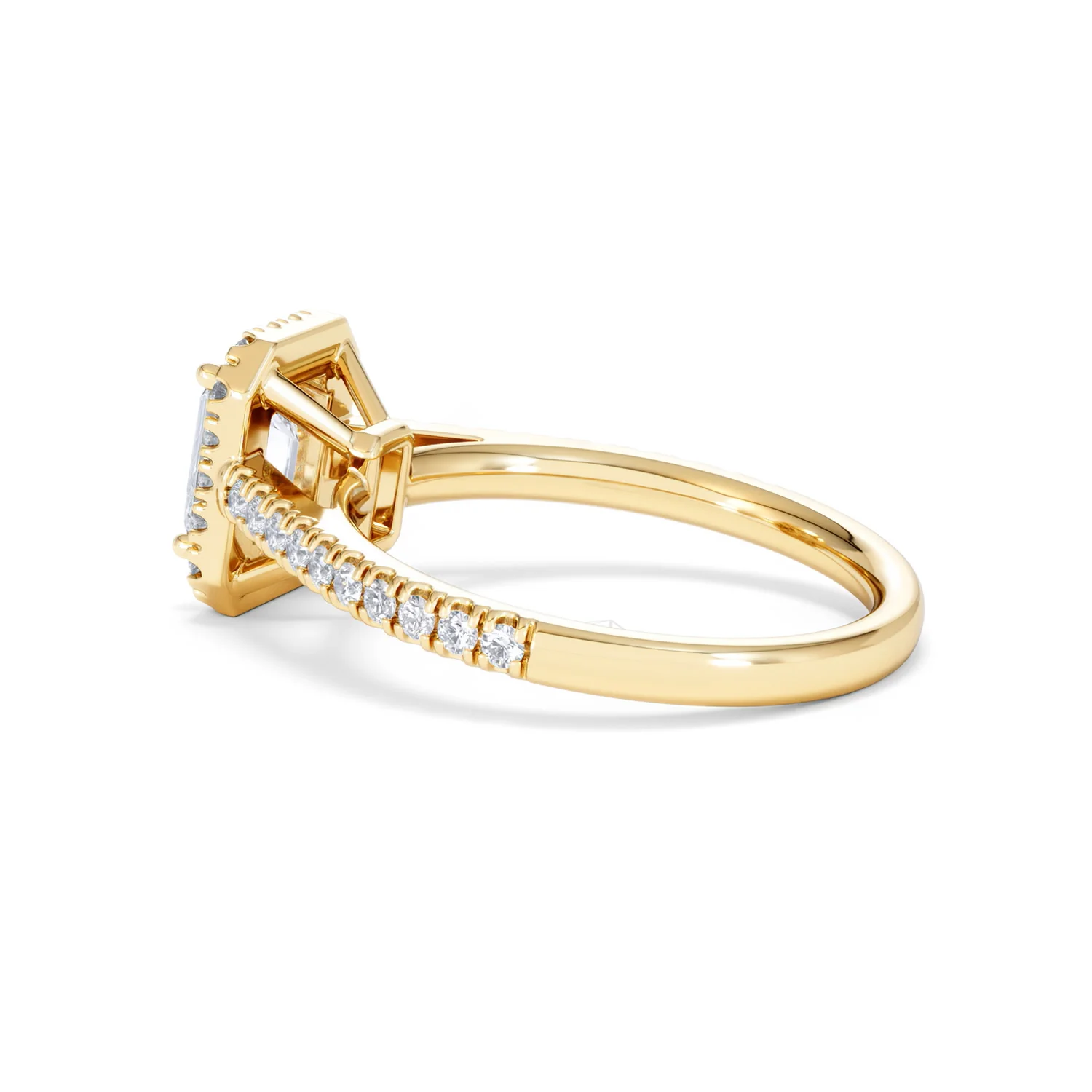 Annabelle Lab Diamond Halo Engagement Ring in 18K Gold 1.65ct F/VS1 - Image 65