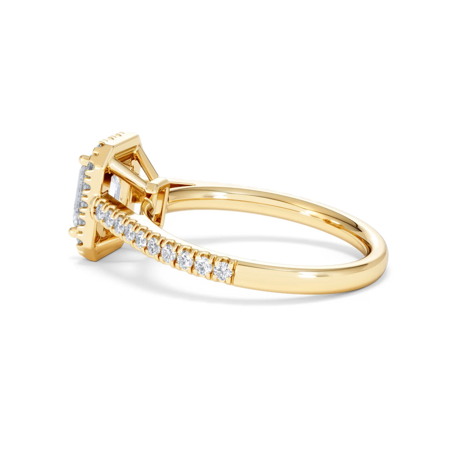 Annabelle Lab Diamond Halo Engagement Ring in 18K Gold 1.65ct F/VS1 - Image 66