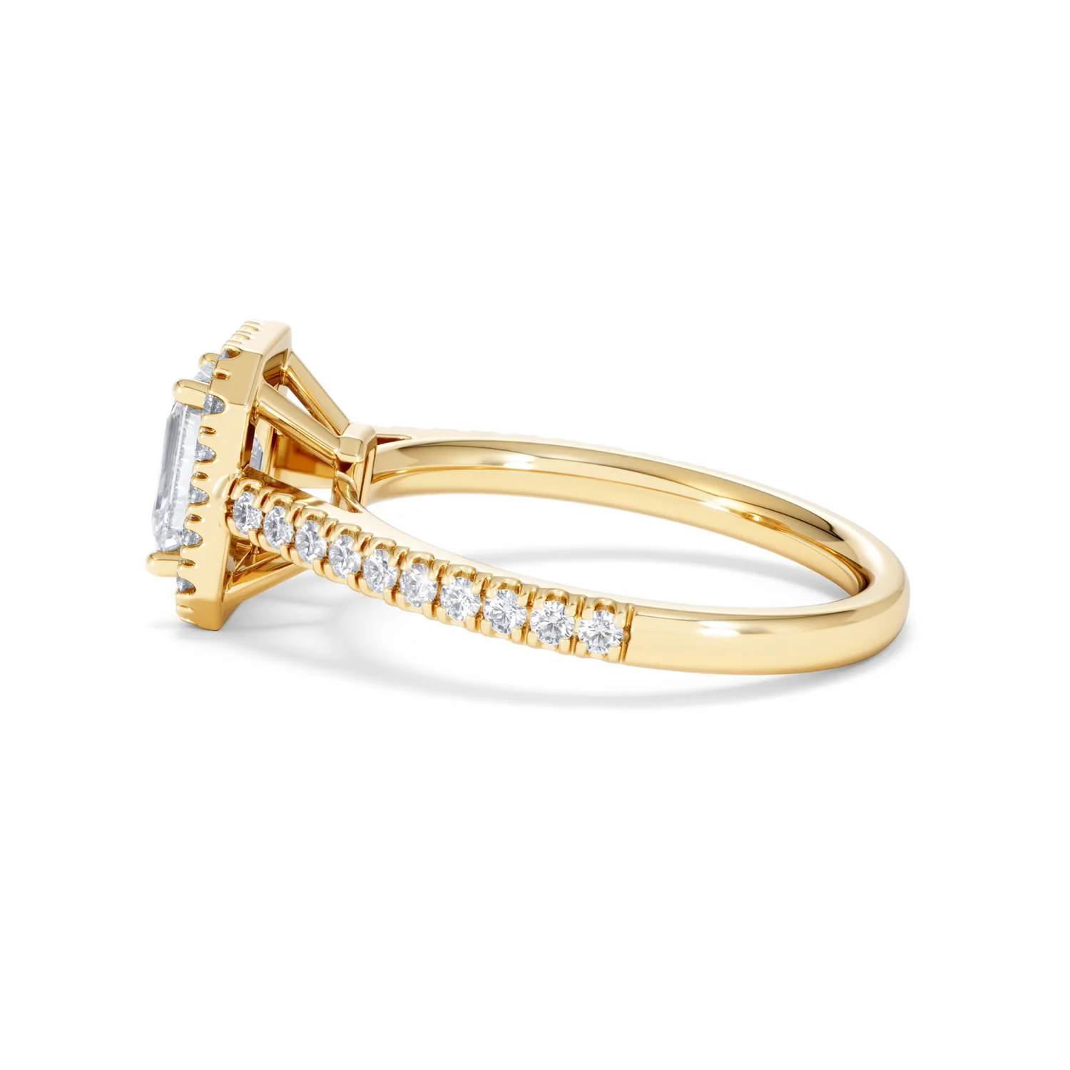 Annabelle Lab Diamond Halo Engagement Ring in 18K Gold 1.65ct F/VS1 - Image 69