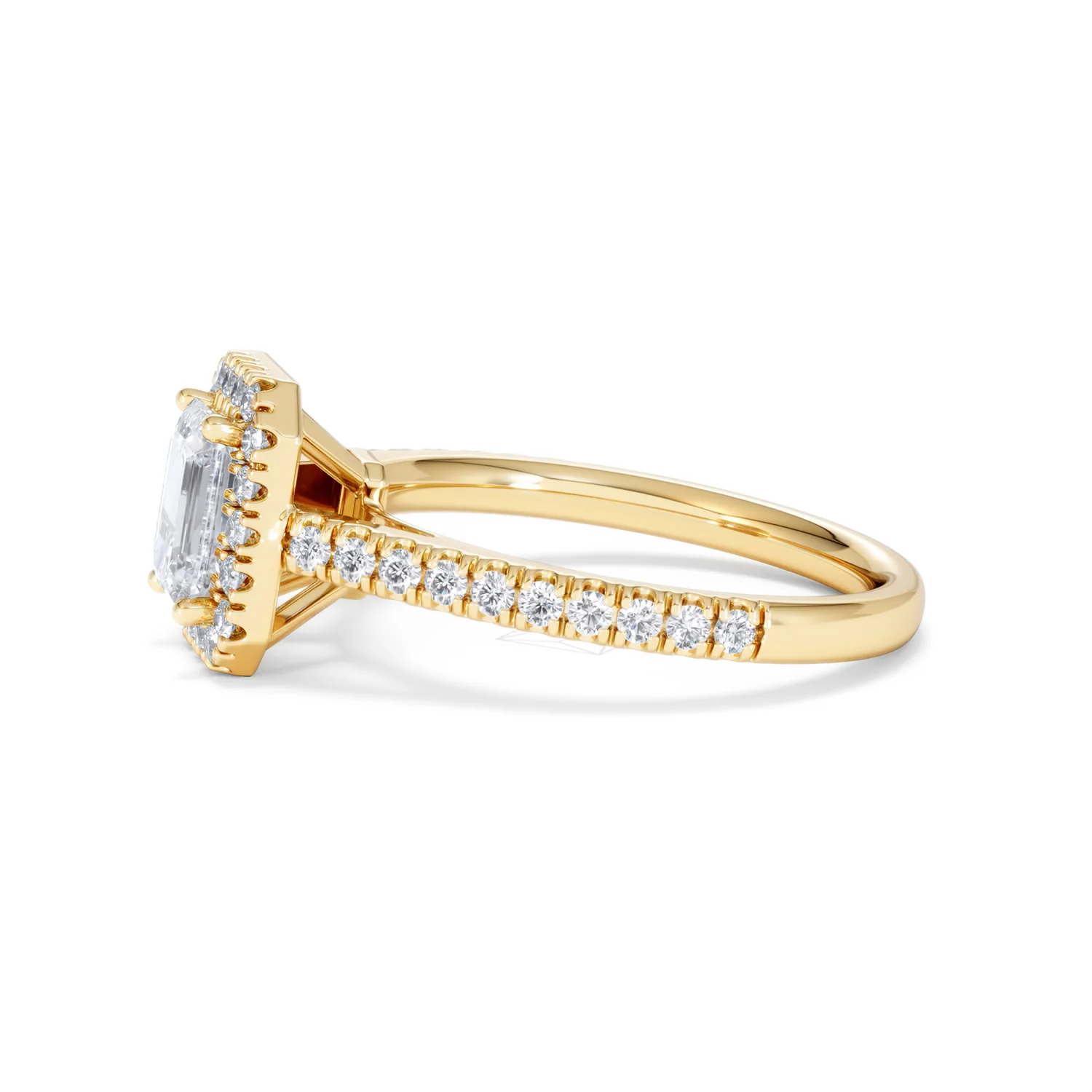 Annabelle Lab Diamond Halo Engagement Ring in 18K Gold 1.65ct F/VS1 - Image 74