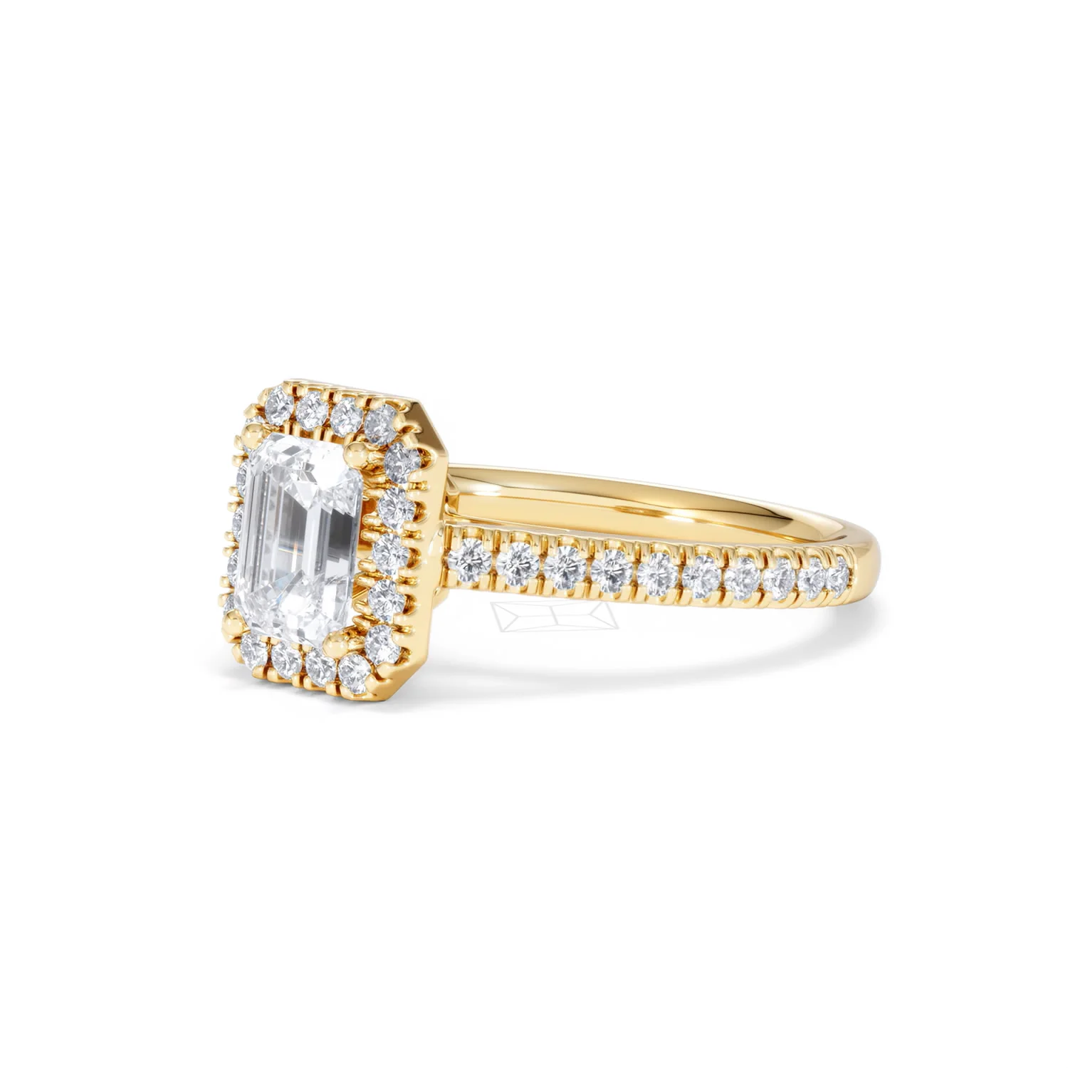 Annabelle Lab Diamond Halo Engagement Ring in 18K Gold 1.65ct F/VS1 - Image 82