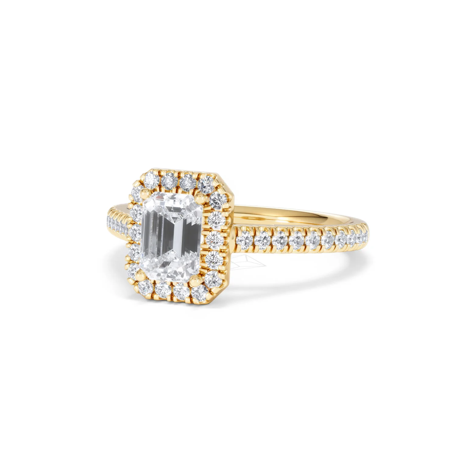 Annabelle Lab Diamond Halo Engagement Ring in 18K Gold 1.65ct F/VS1 - Image 86