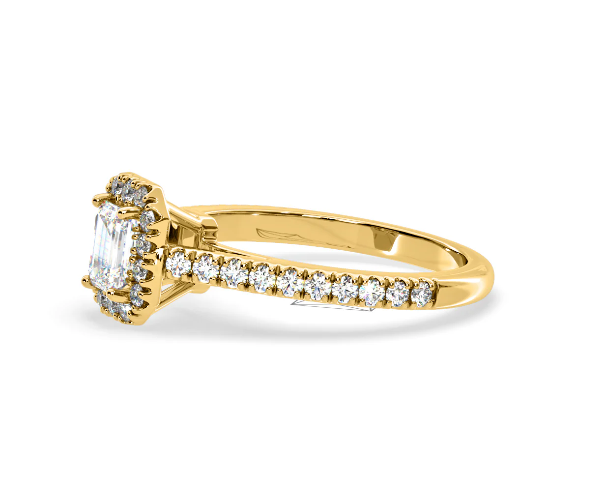 Annabelle Lab Diamond Halo Engagement Ring in 18K Gold 1ct F/VS1 - Image 102