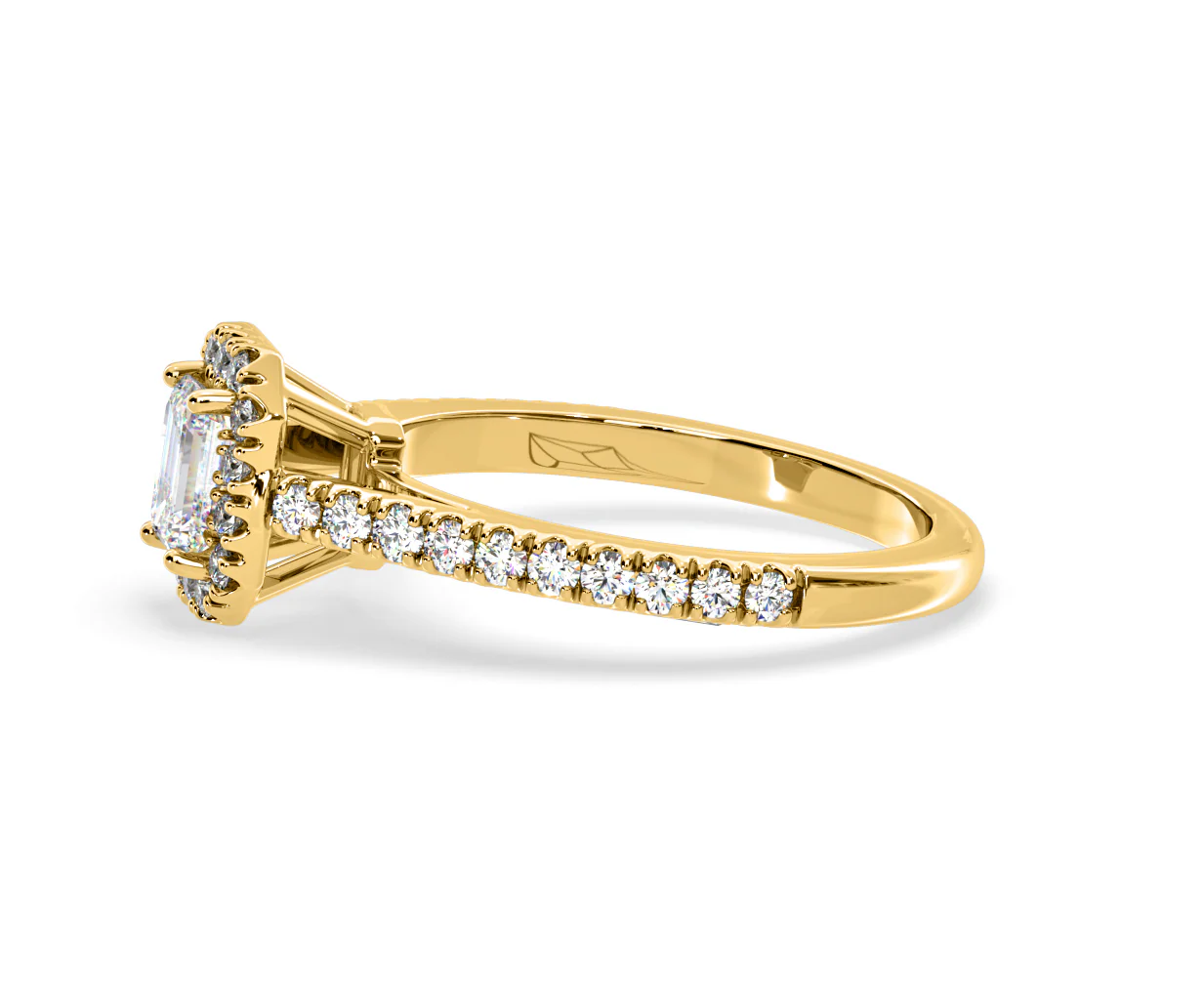 Annabelle Lab Diamond Halo Engagement Ring in 18K Gold 1ct F/VS1 - Image 105