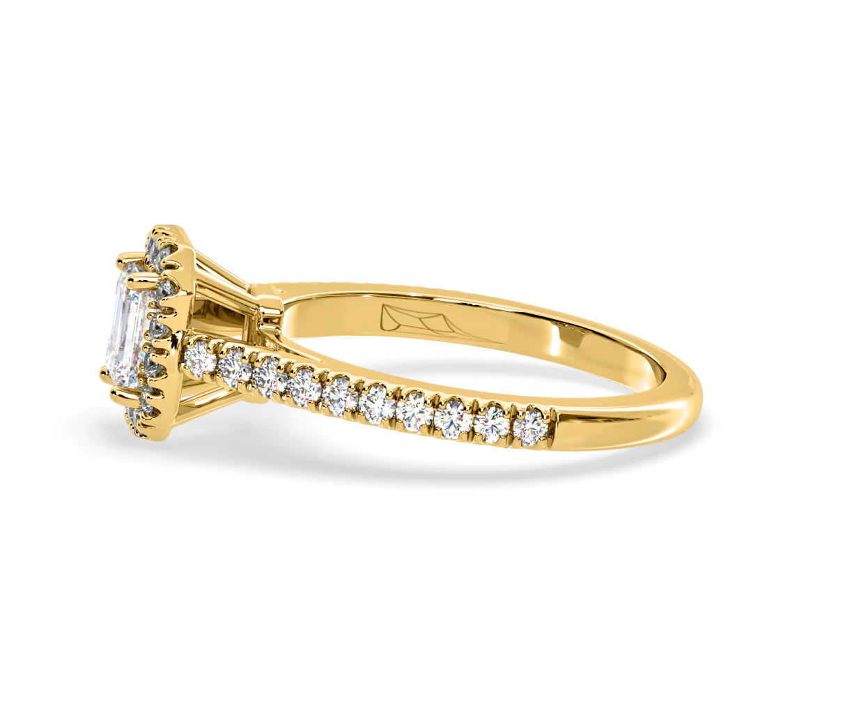 Annabelle Lab Diamond Halo Engagement Ring in 18K Gold 1ct F/VS1 - Image 106