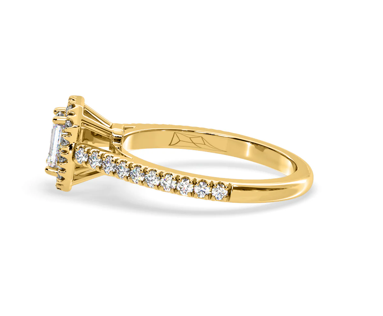Annabelle Lab Diamond Halo Engagement Ring in 18K Gold 1ct F/VS1 - Image 108