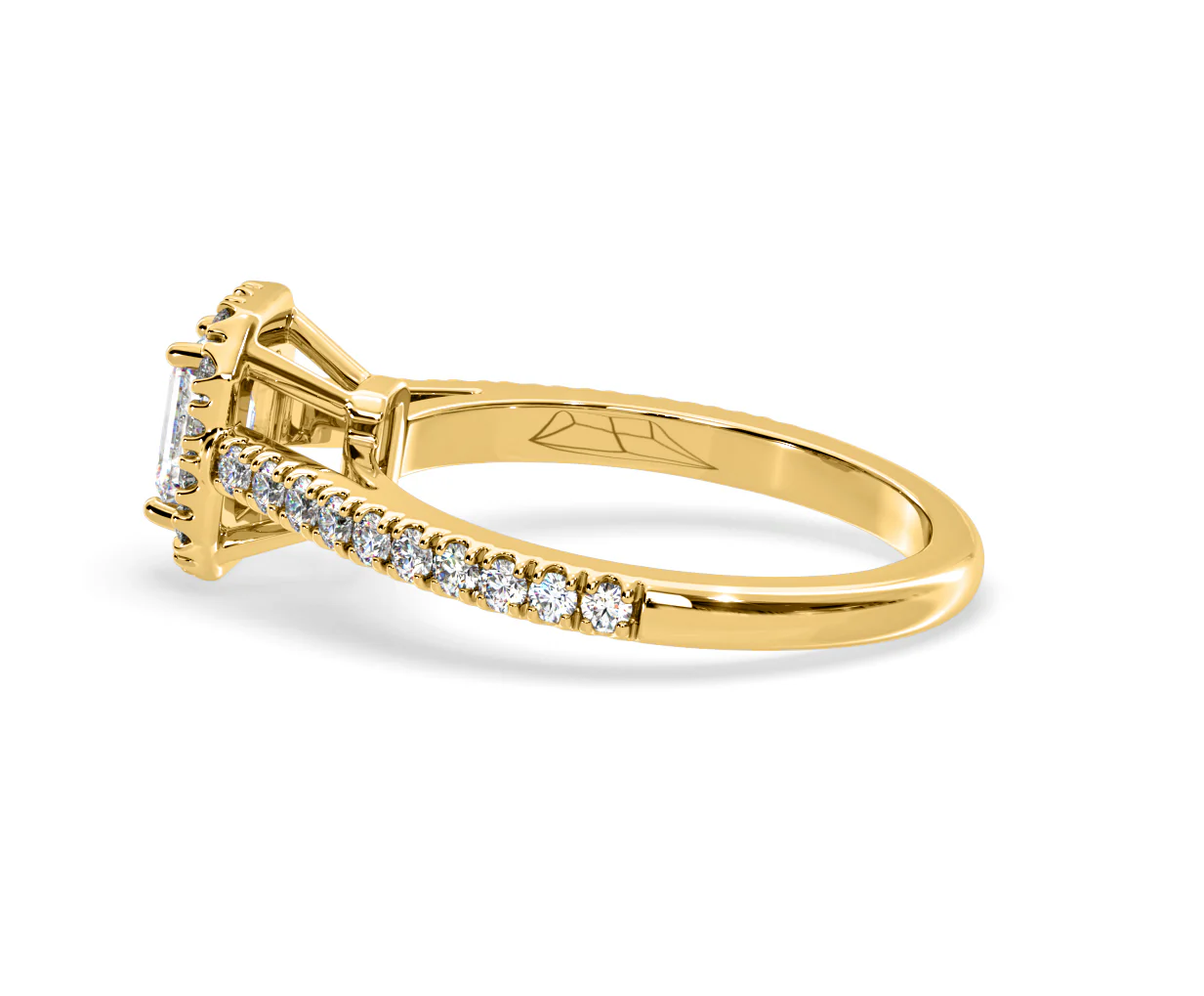 Annabelle Lab Diamond Halo Engagement Ring in 18K Gold 1ct F/VS1 - Image 111
