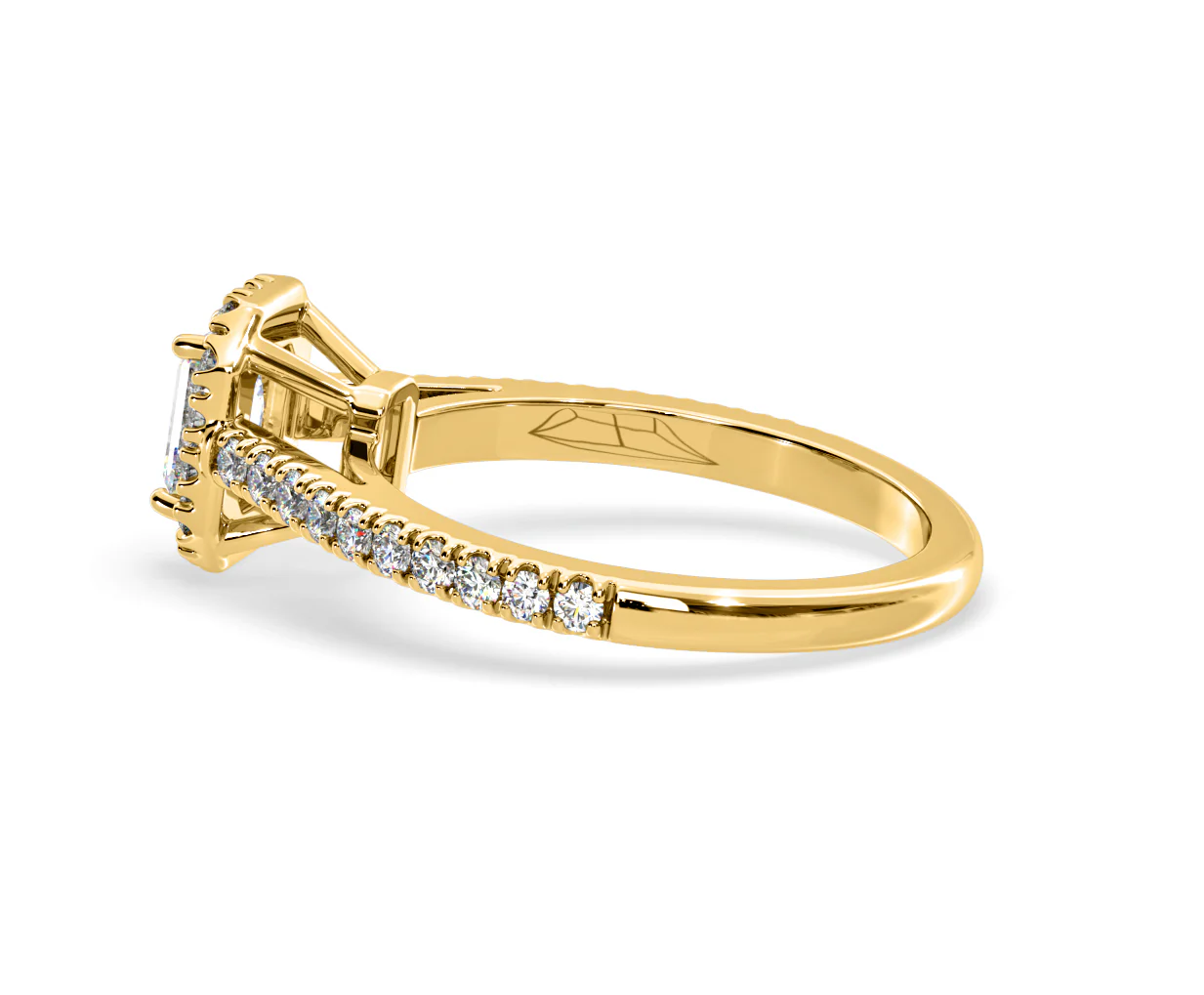 Annabelle Lab Diamond Halo Engagement Ring in 18K Gold 1ct F/VS1 - Image 112