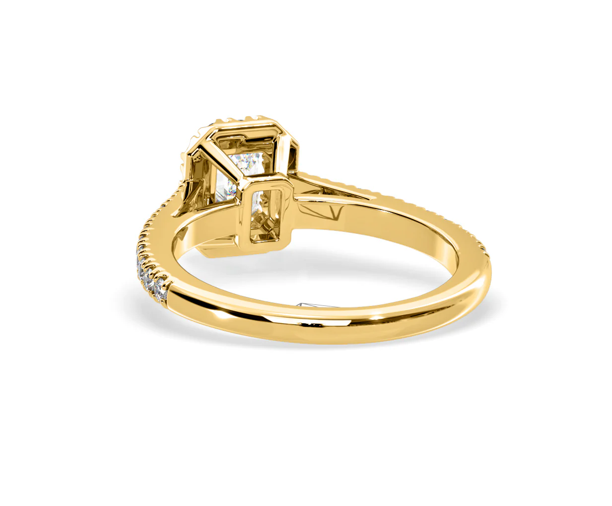 Annabelle Lab Diamond Halo Engagement Ring in 18K Gold 1ct F/VS1 - Image 123