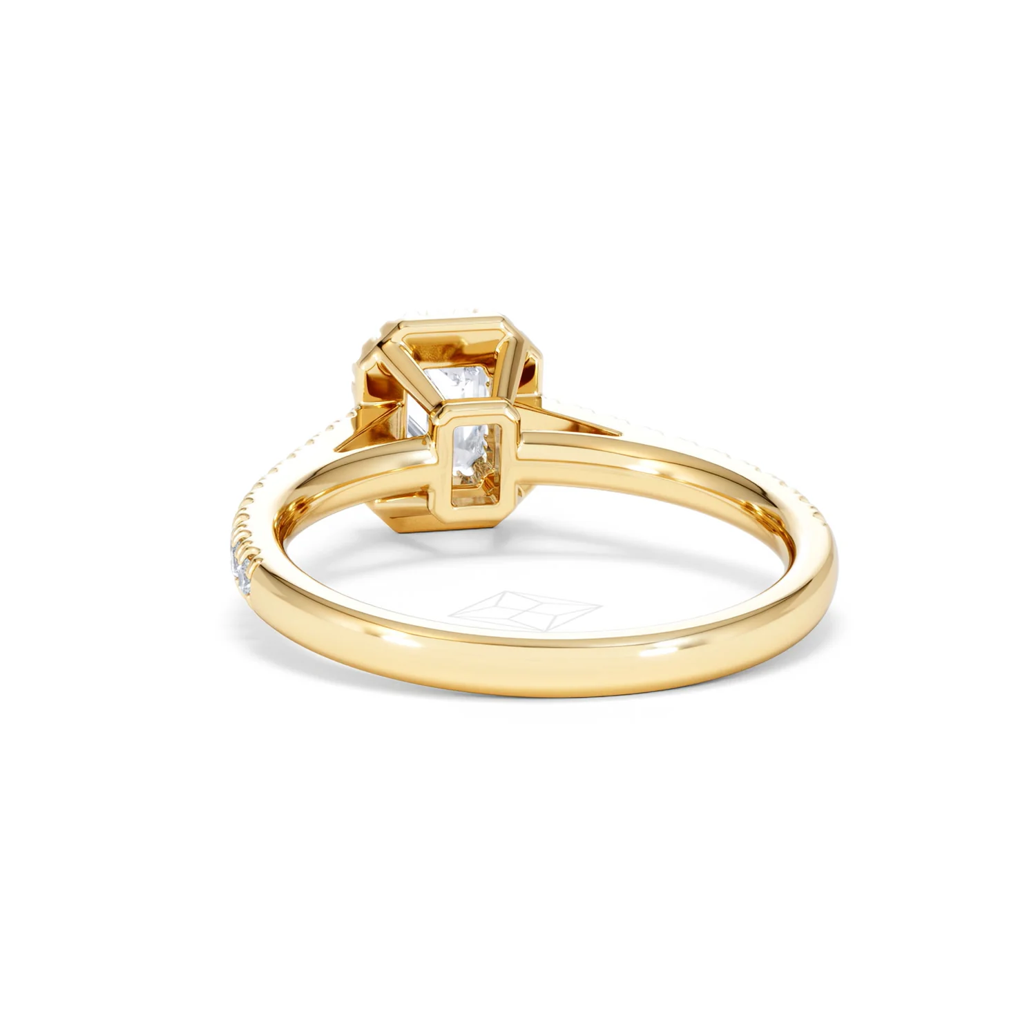 Annabelle Lab Diamond Halo Engagement Ring in 18K Gold 1ct F/VS1 - Image 51