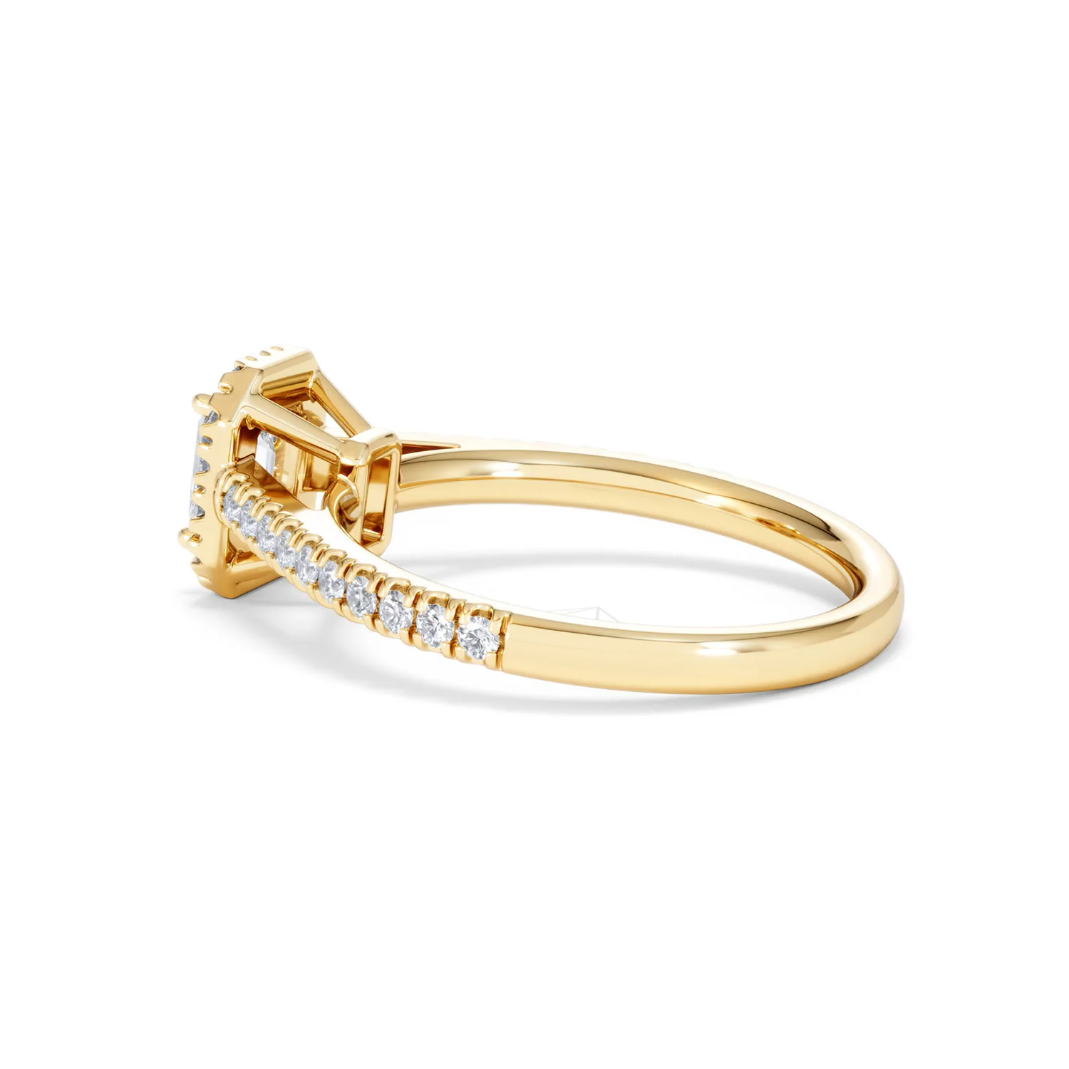 Annabelle Lab Diamond Halo Engagement Ring in 18K Gold 1ct F/VS1 - Image 62