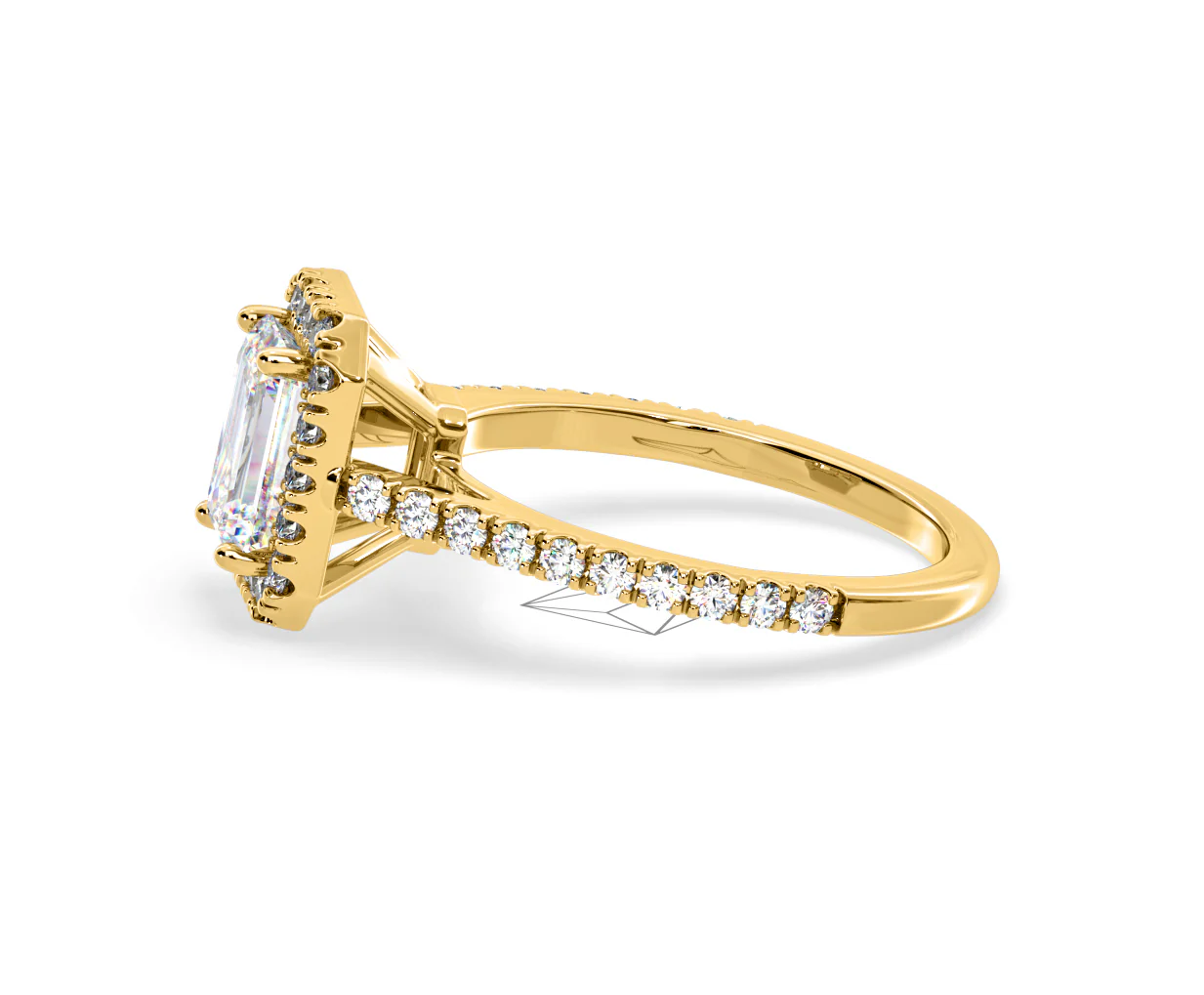 Annabelle Lab Diamond Halo Engagement Ring in 18K Gold 2.15ct F/VS1 - Image 105
