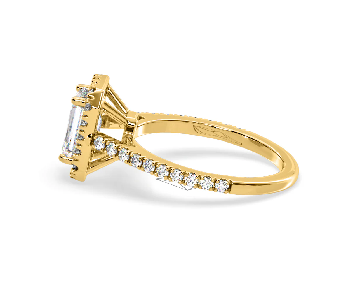 Annabelle Lab Diamond Halo Engagement Ring in 18K Gold 2.15ct F/VS1 - Image 108