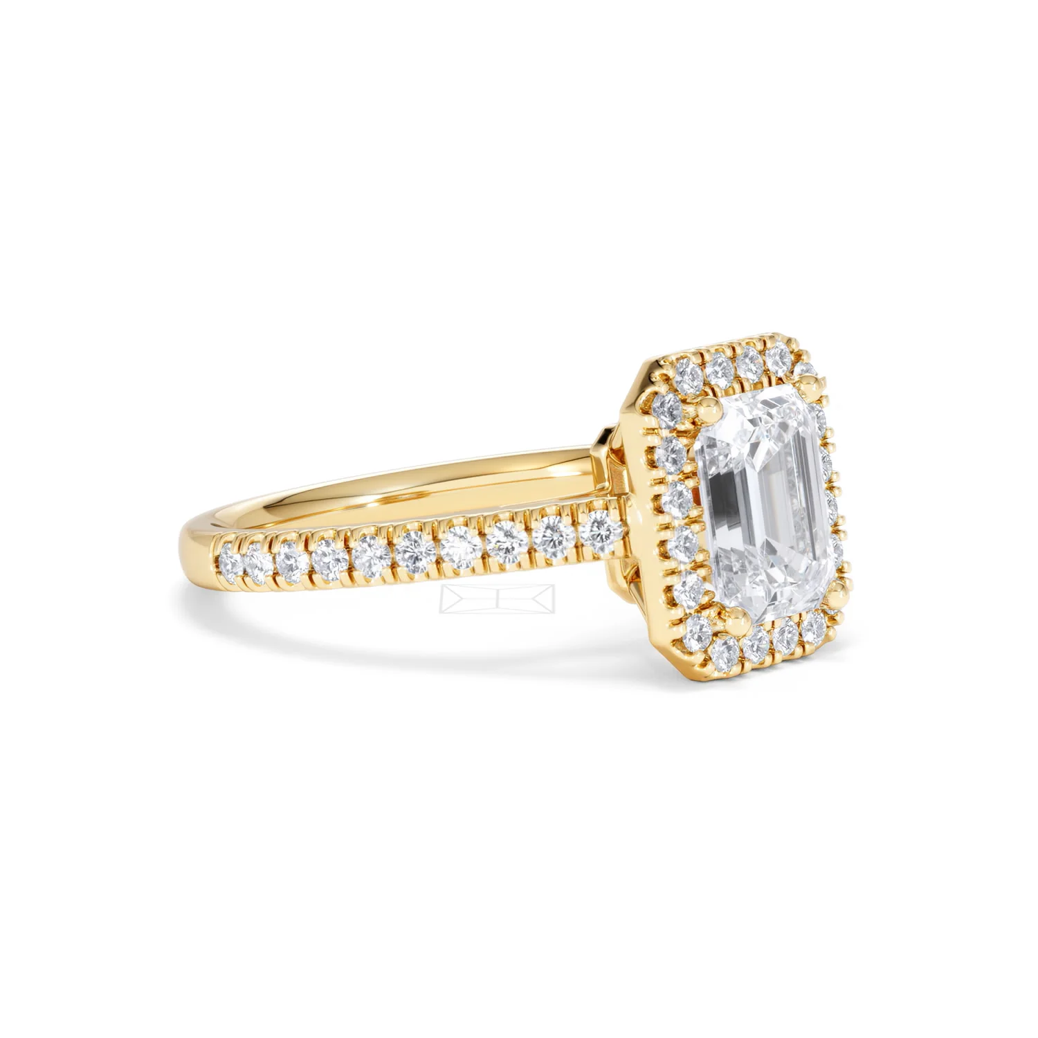 Annabelle Lab Diamond Halo Engagement Ring in 18K Gold 2.15ct F/VS1 - Image 21