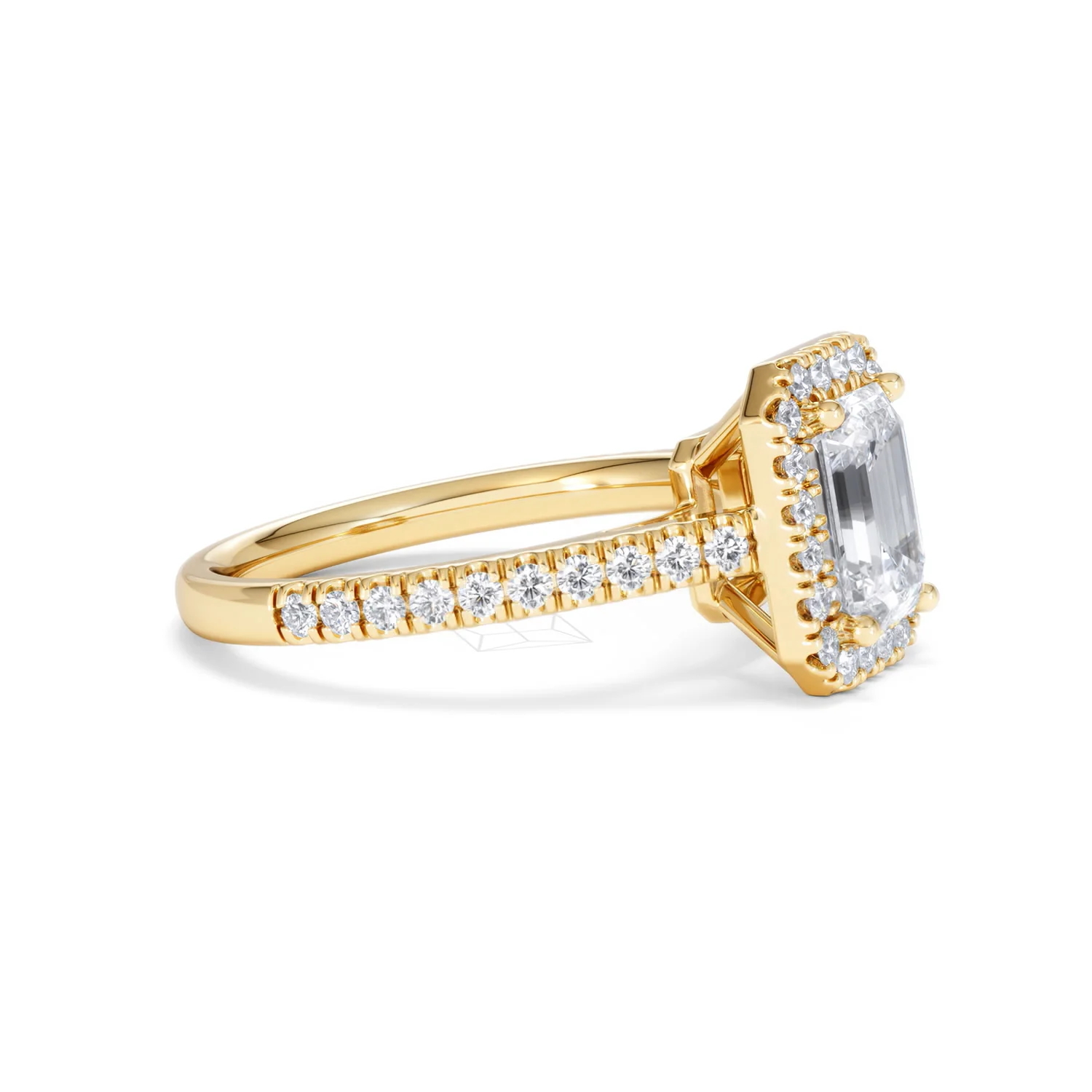 Annabelle Lab Diamond Halo Engagement Ring in 18K Gold 2.15ct F/VS1 - Image 25