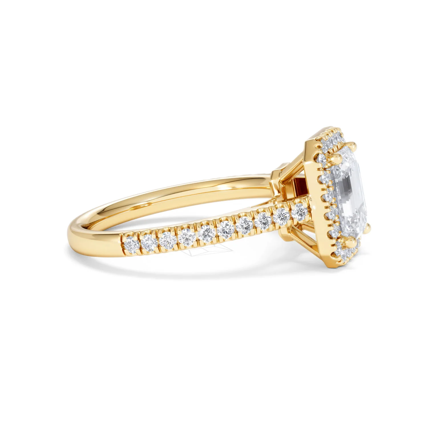 Annabelle Lab Diamond Halo Engagement Ring in 18K Gold 2.15ct F/VS1 - Image 27