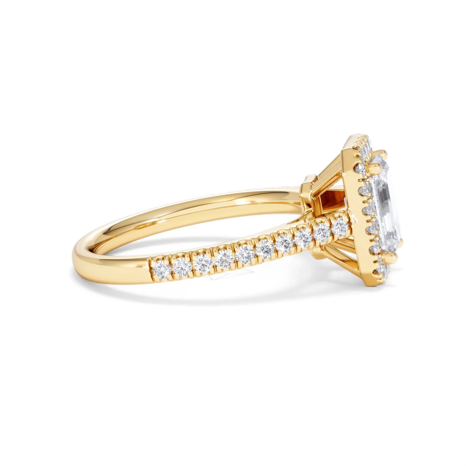 Annabelle Lab Diamond Halo Engagement Ring in 18K Gold 2.15ct F/VS1 - Image 29
