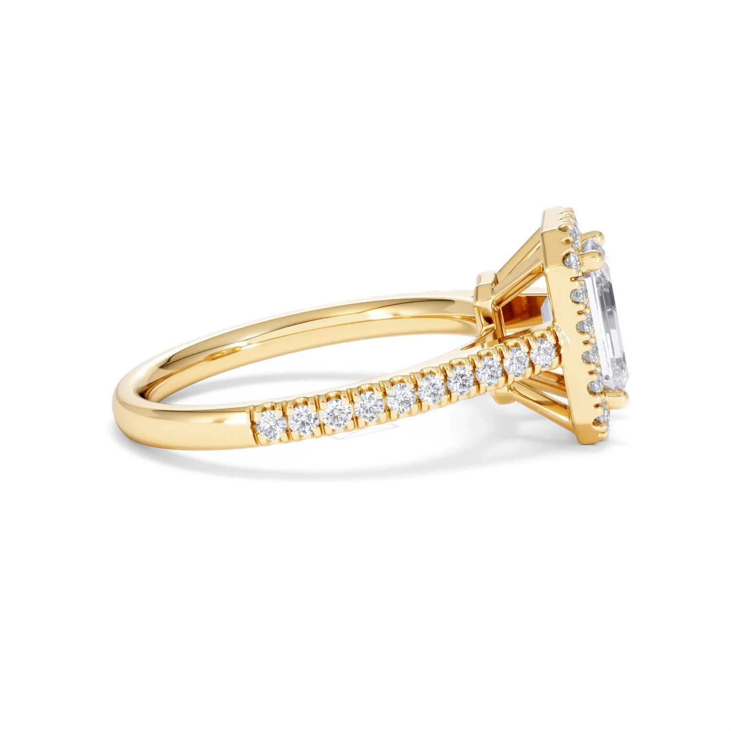 Annabelle Lab Diamond Halo Engagement Ring in 18K Gold 2.15ct F/VS1 - Image 30