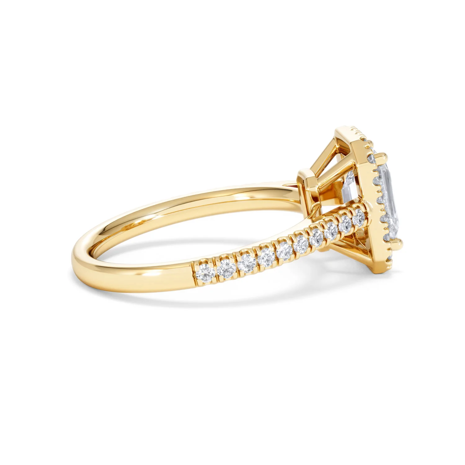 Annabelle Lab Diamond Halo Engagement Ring in 18K Gold 2.15ct F/VS1 - Image 33