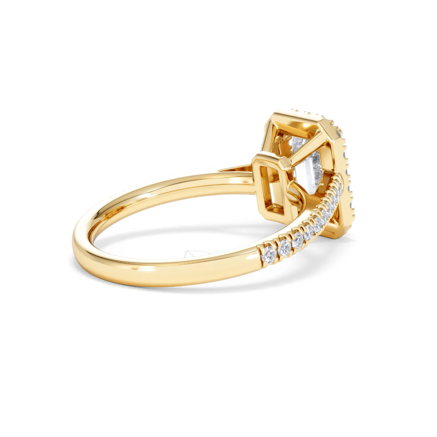 Annabelle Lab Diamond Halo Engagement Ring in 18K Gold 2.15ct F/VS1 - Image 40