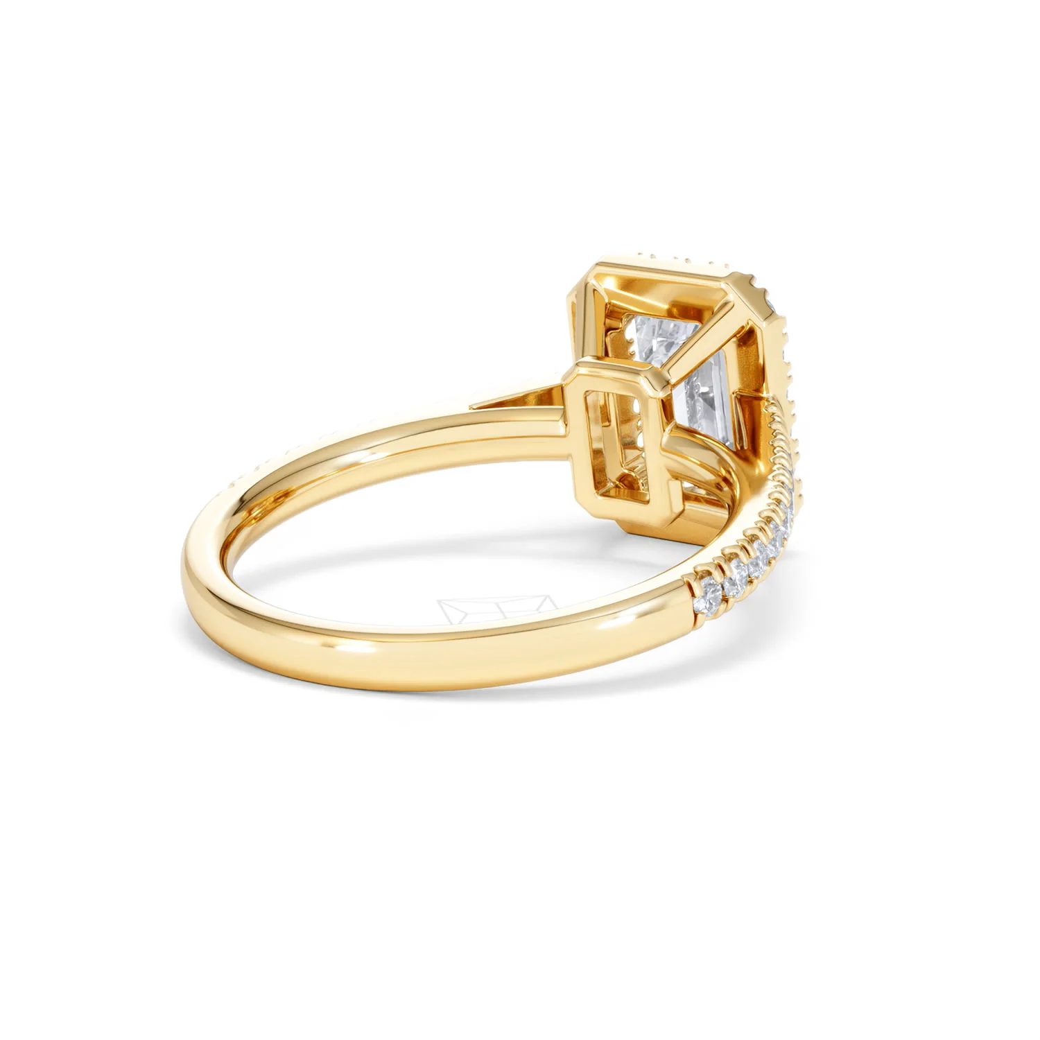 Annabelle Lab Diamond Halo Engagement Ring in 18K Gold 2.15ct F/VS1 - Image 43