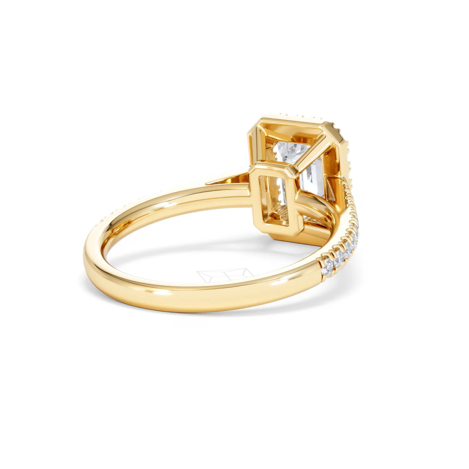 Annabelle Lab Diamond Halo Engagement Ring in 18K Gold 2.15ct F/VS1 - Image 44