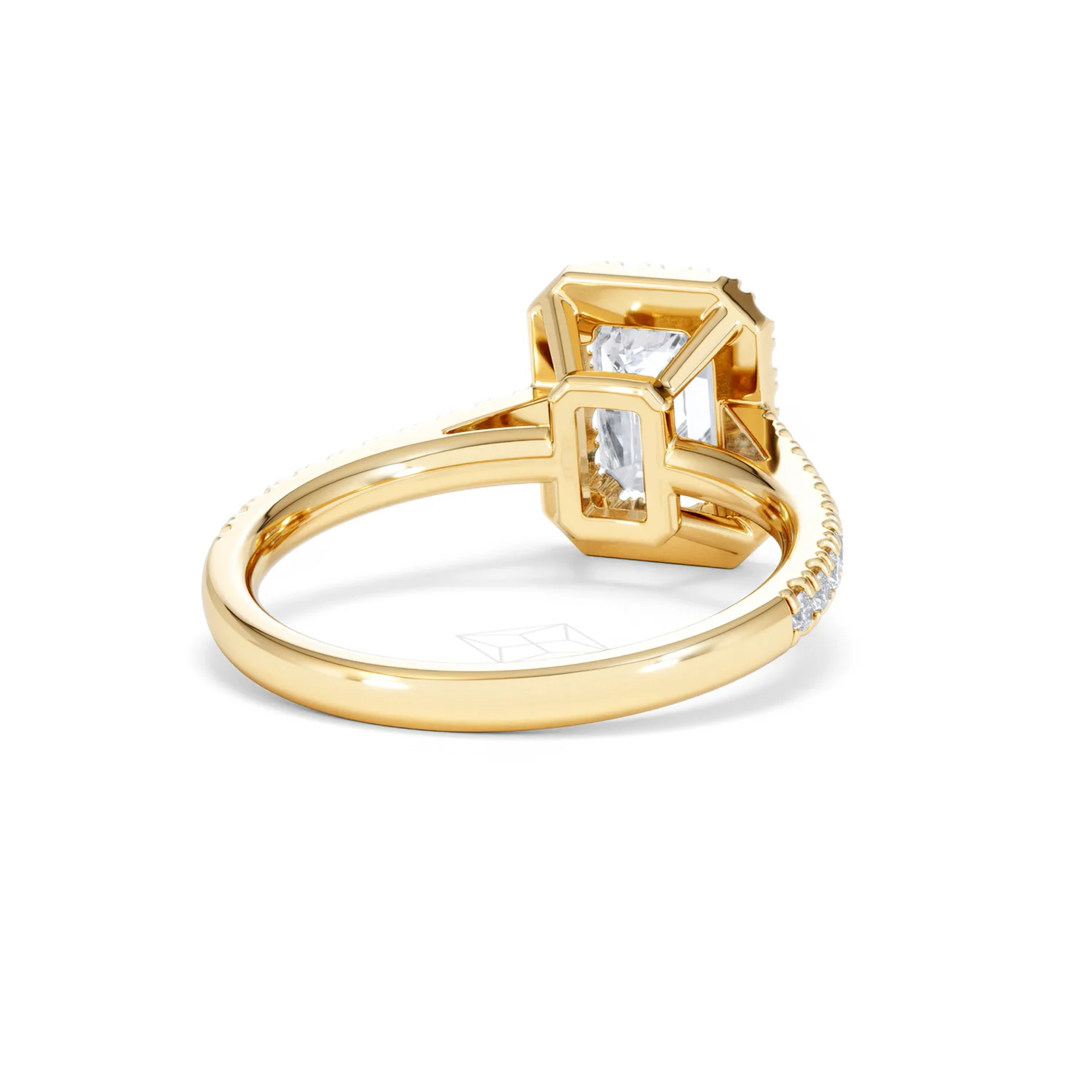 Annabelle Lab Diamond Halo Engagement Ring in 18K Gold 2.15ct F/VS1 - Image 46