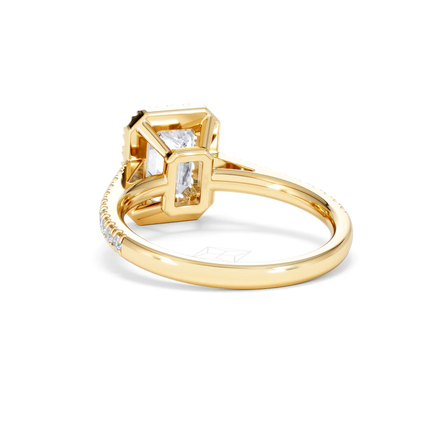 Annabelle Lab Diamond Halo Engagement Ring in 18K Gold 2.15ct F/VS1 - Image 56