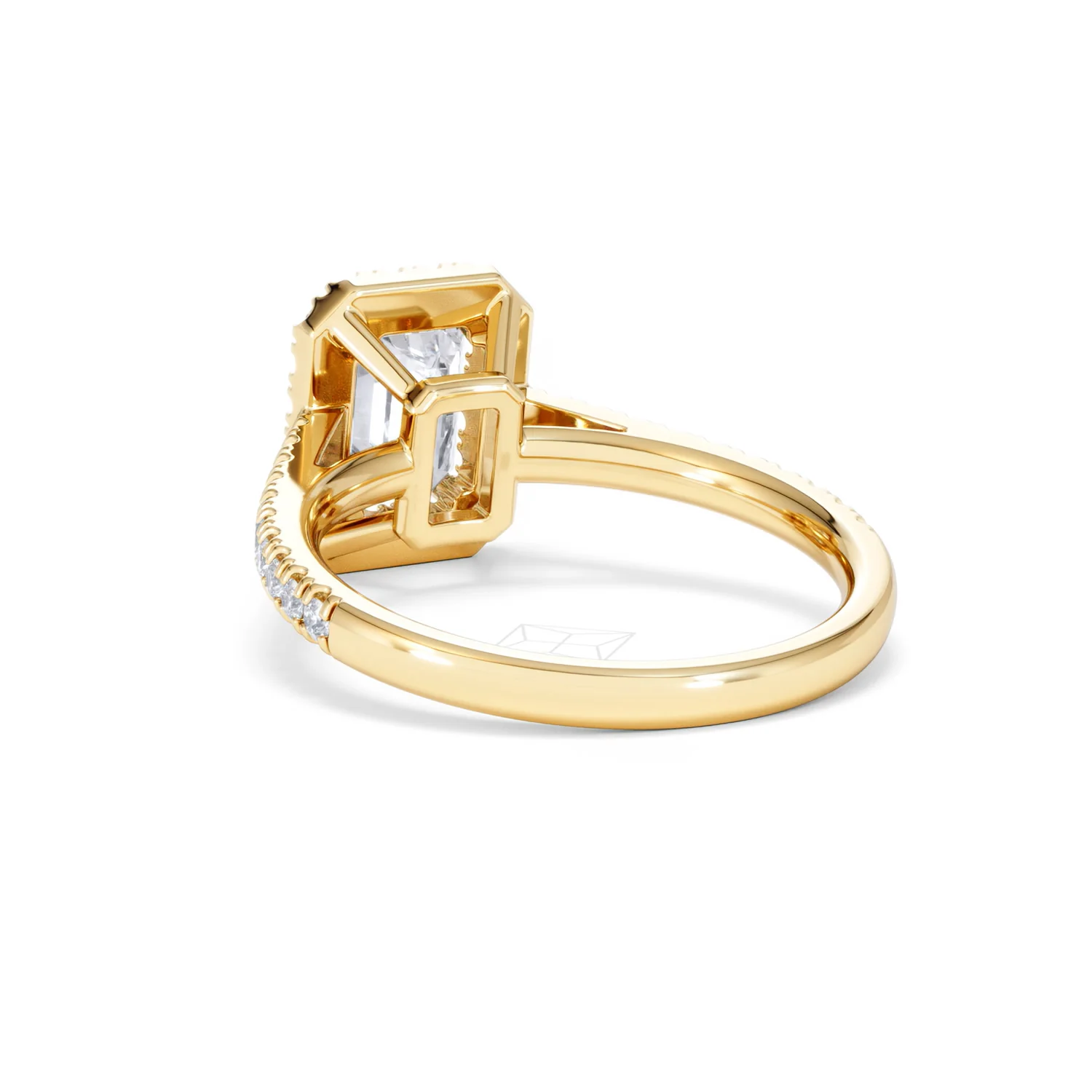 Annabelle Lab Diamond Halo Engagement Ring in 18K Gold 2.15ct F/VS1 - Image 57