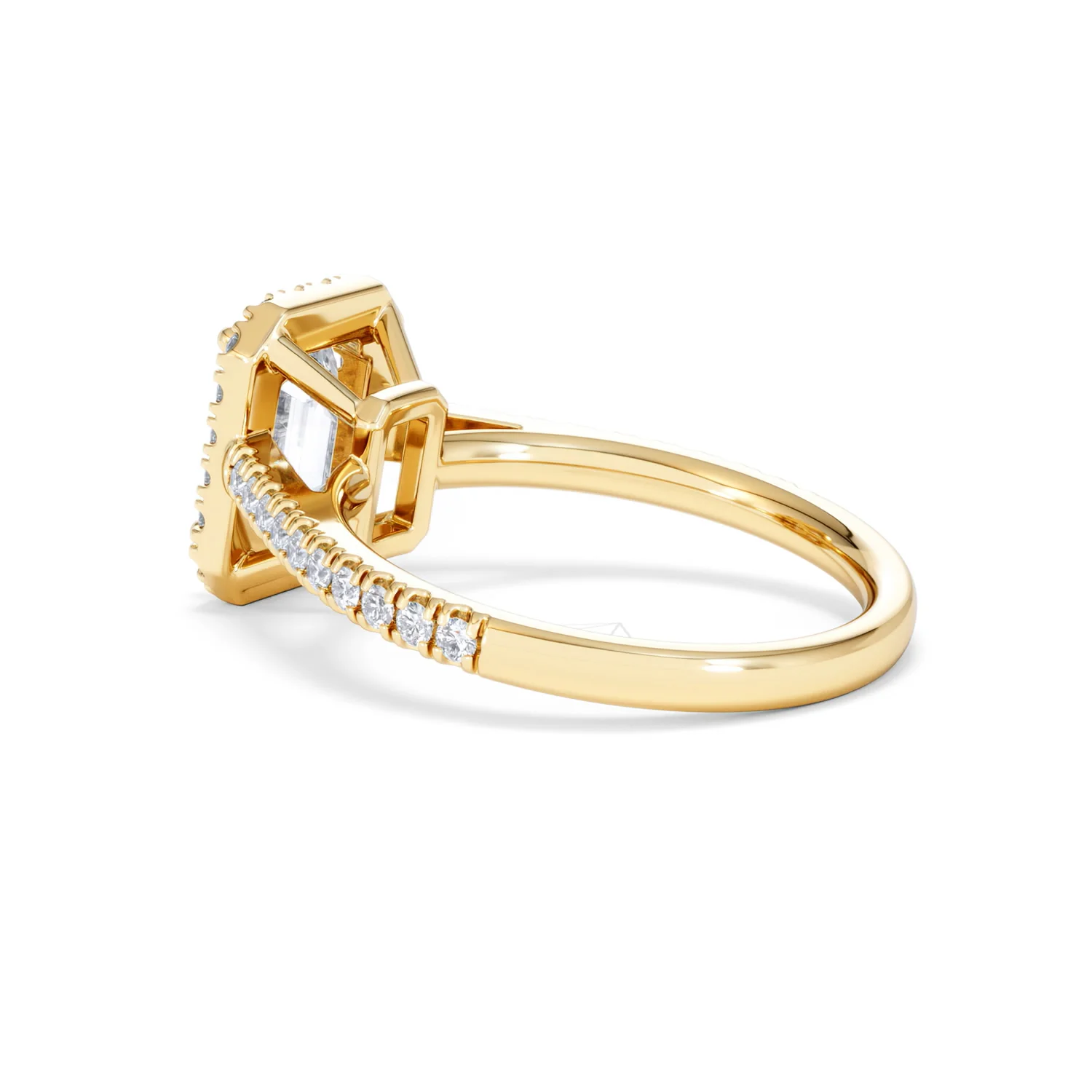 Annabelle Lab Diamond Halo Engagement Ring in 18K Gold 2.15ct F/VS1 - Image 63