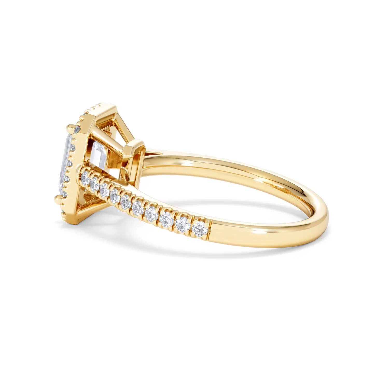 Annabelle Lab Diamond Halo Engagement Ring in 18K Gold 2.15ct F/VS1 - Image 67
