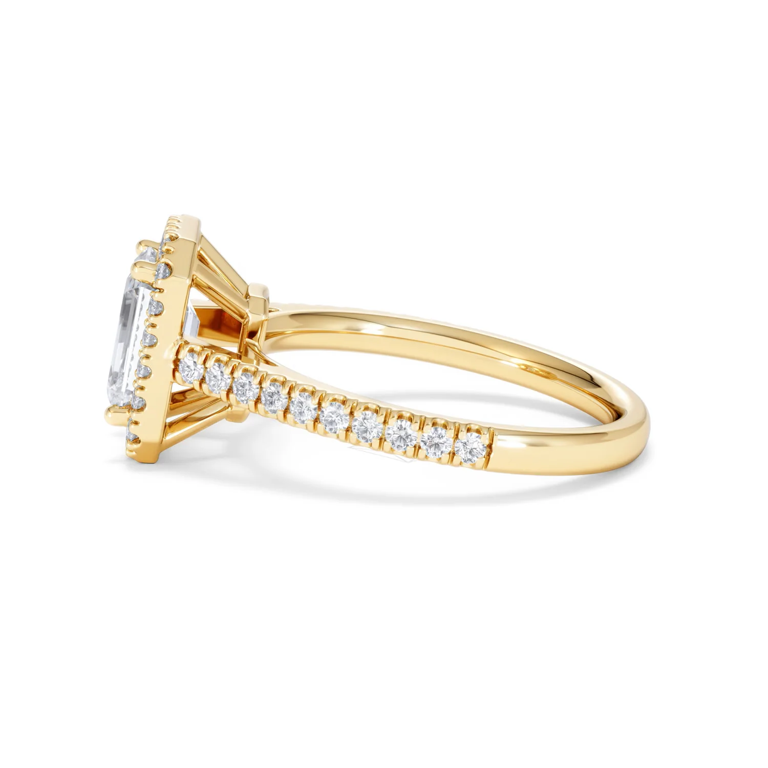 Annabelle Lab Diamond Halo Engagement Ring in 18K Gold 2.15ct F/VS1 - Image 71