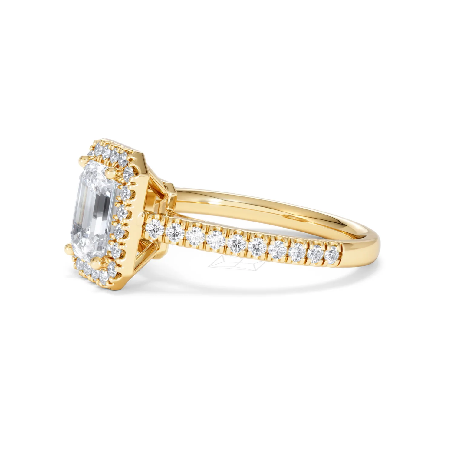 Annabelle Lab Diamond Halo Engagement Ring in 18K Gold 2.15ct F/VS1 - Image 77