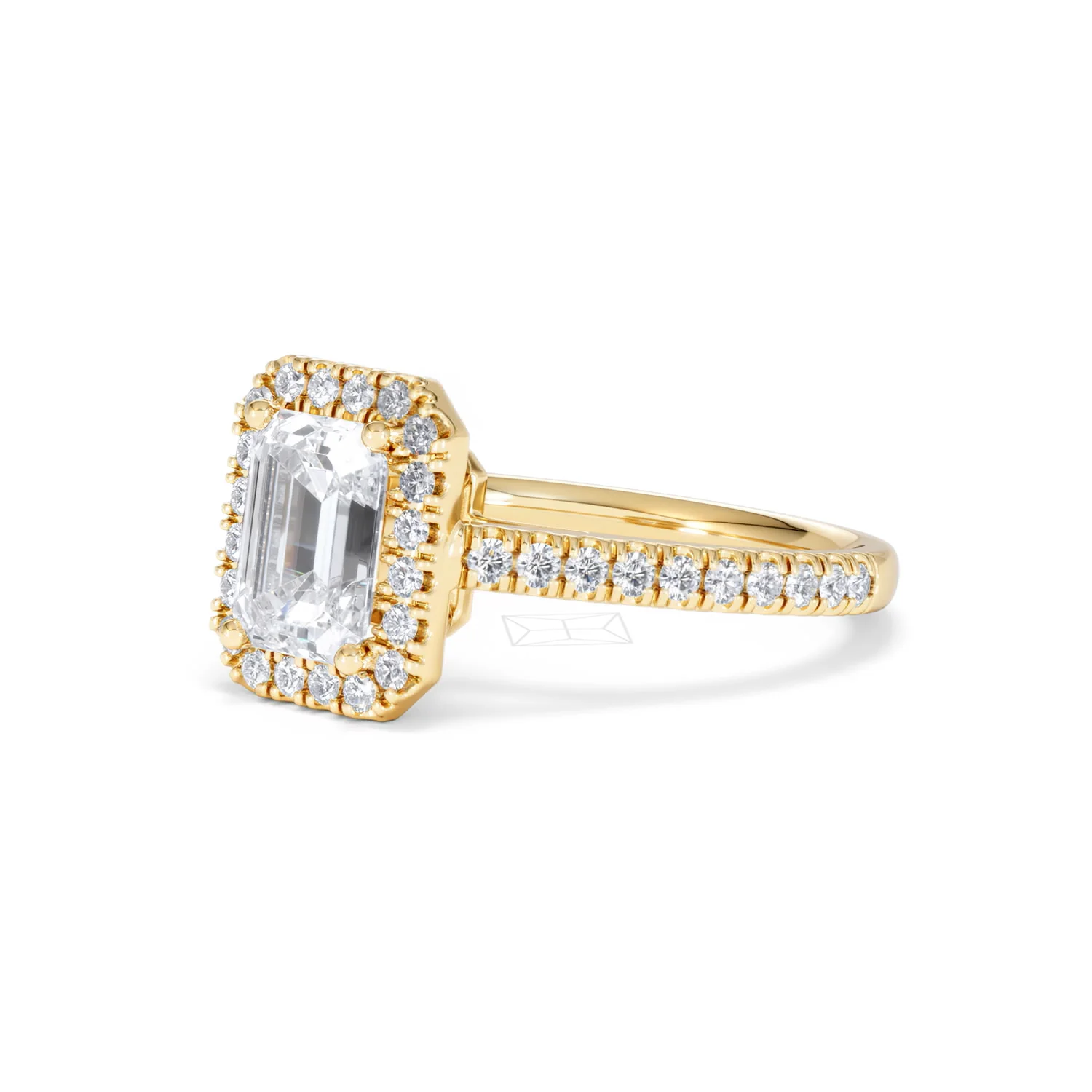 Annabelle Lab Diamond Halo Engagement Ring in 18K Gold 2.15ct F/VS1 - Image 82