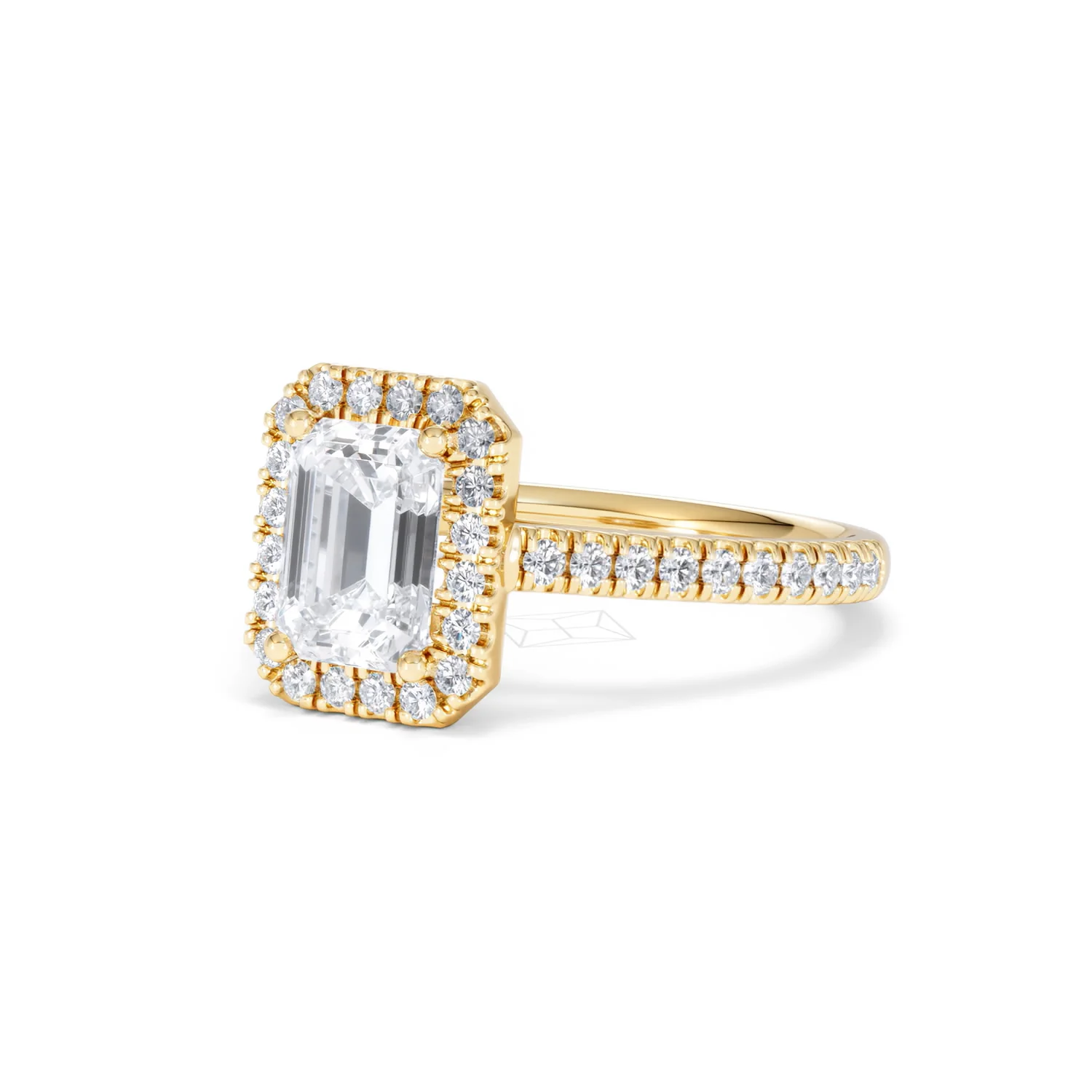 Annabelle Lab Diamond Halo Engagement Ring in 18K Gold 2.15ct F/VS1 - Image 84