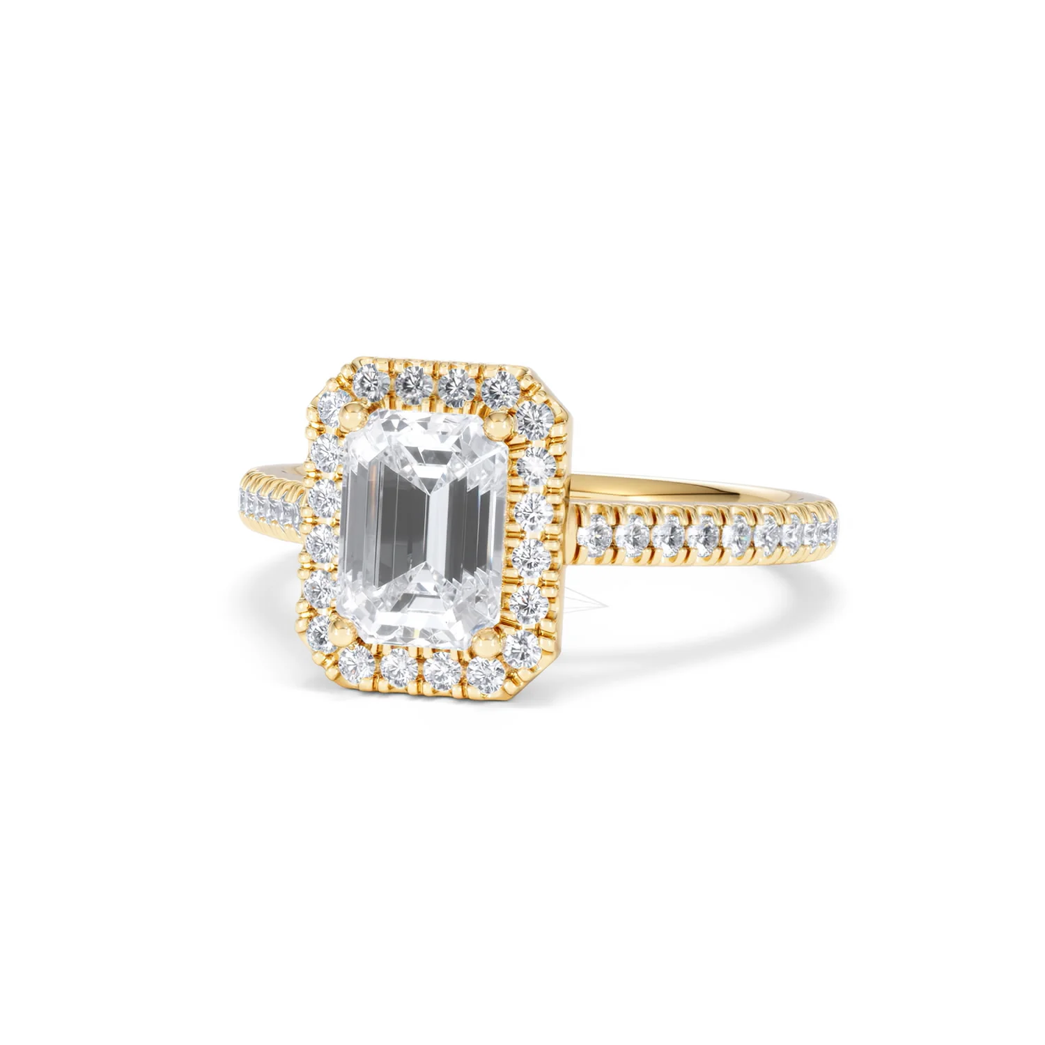 Annabelle Lab Diamond Halo Engagement Ring in 18K Gold 2.15ct F/VS1 - Image 87